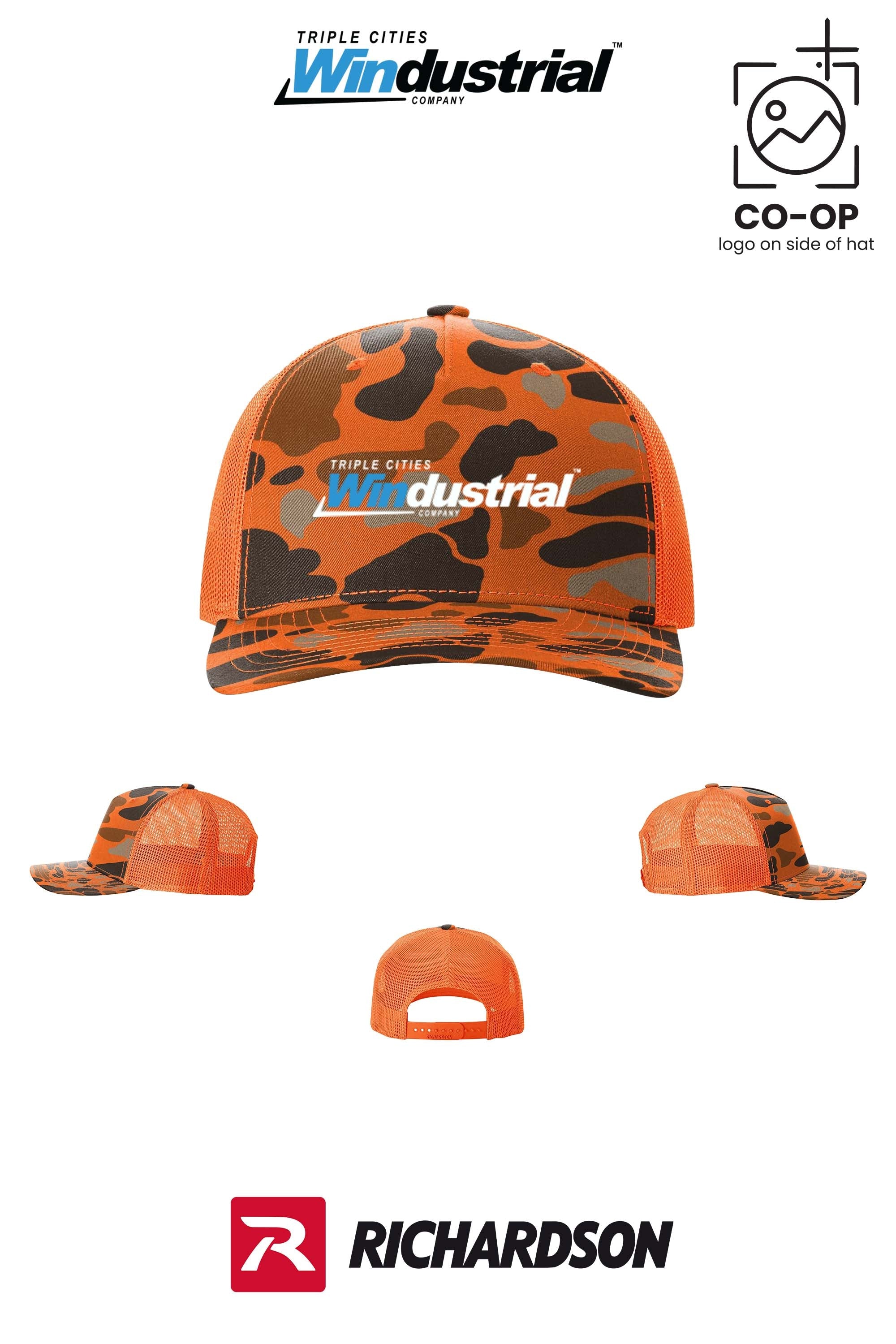 Richardson 112PFP Printed Five-Panel Trucker - Windustrial Triple Cities