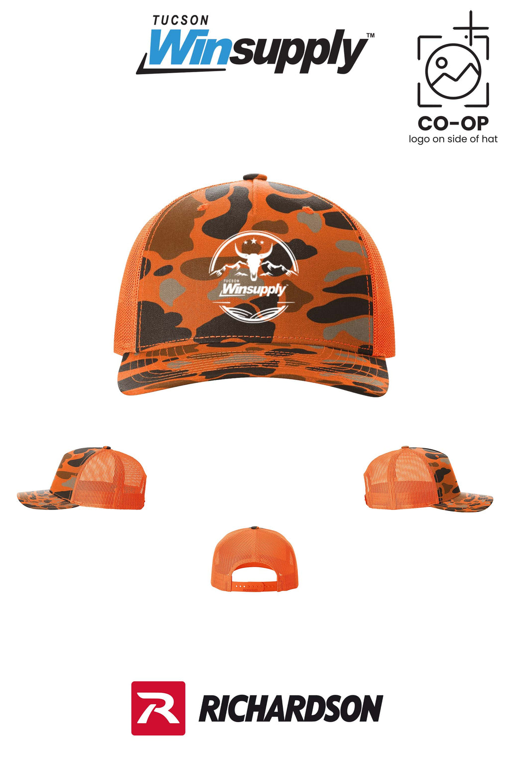 Richardson 112PFP Printed Five-Panel Trucker - Winsupply Tucson AZ