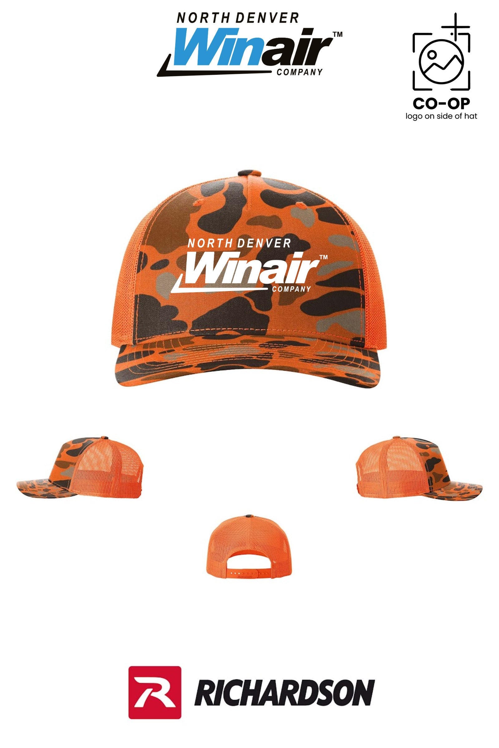 Richardson 112PFP Printed Five-Panel Trucker - North Denver Winair