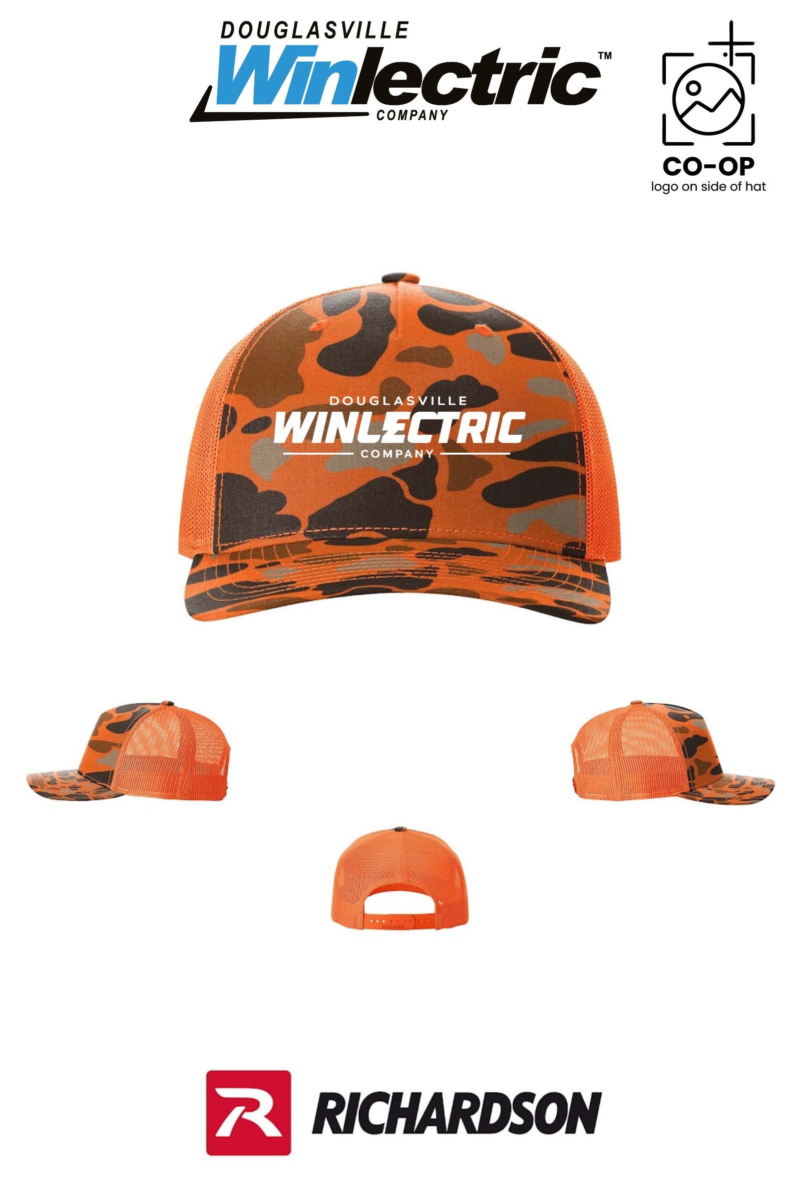 Richardson 112PFP Printed Five-Panel Trucker - Douglasville Winlectric
