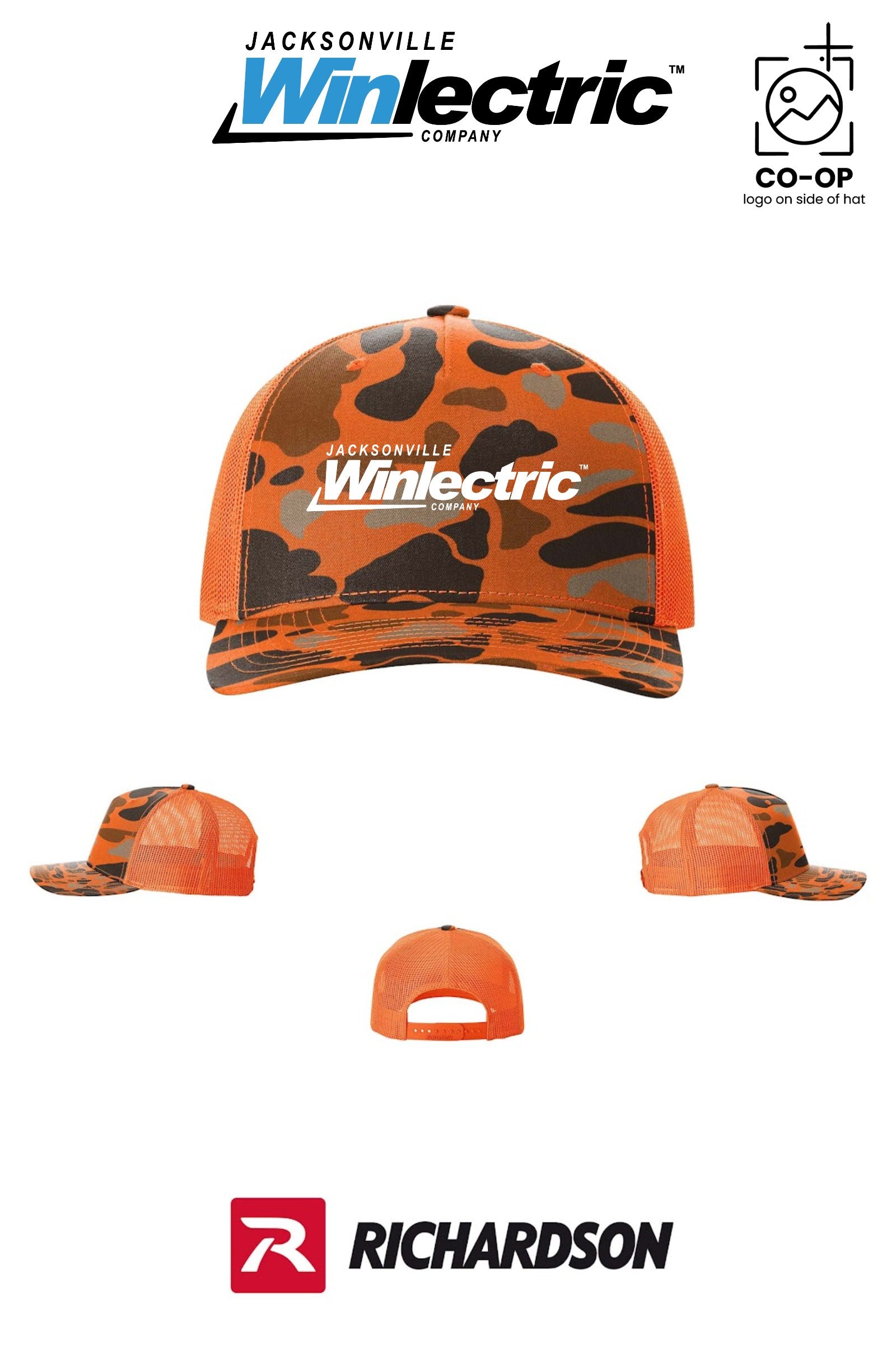 Richardson 112PFP Printed Five-Panel Trucker - Jacksonville Winlectric