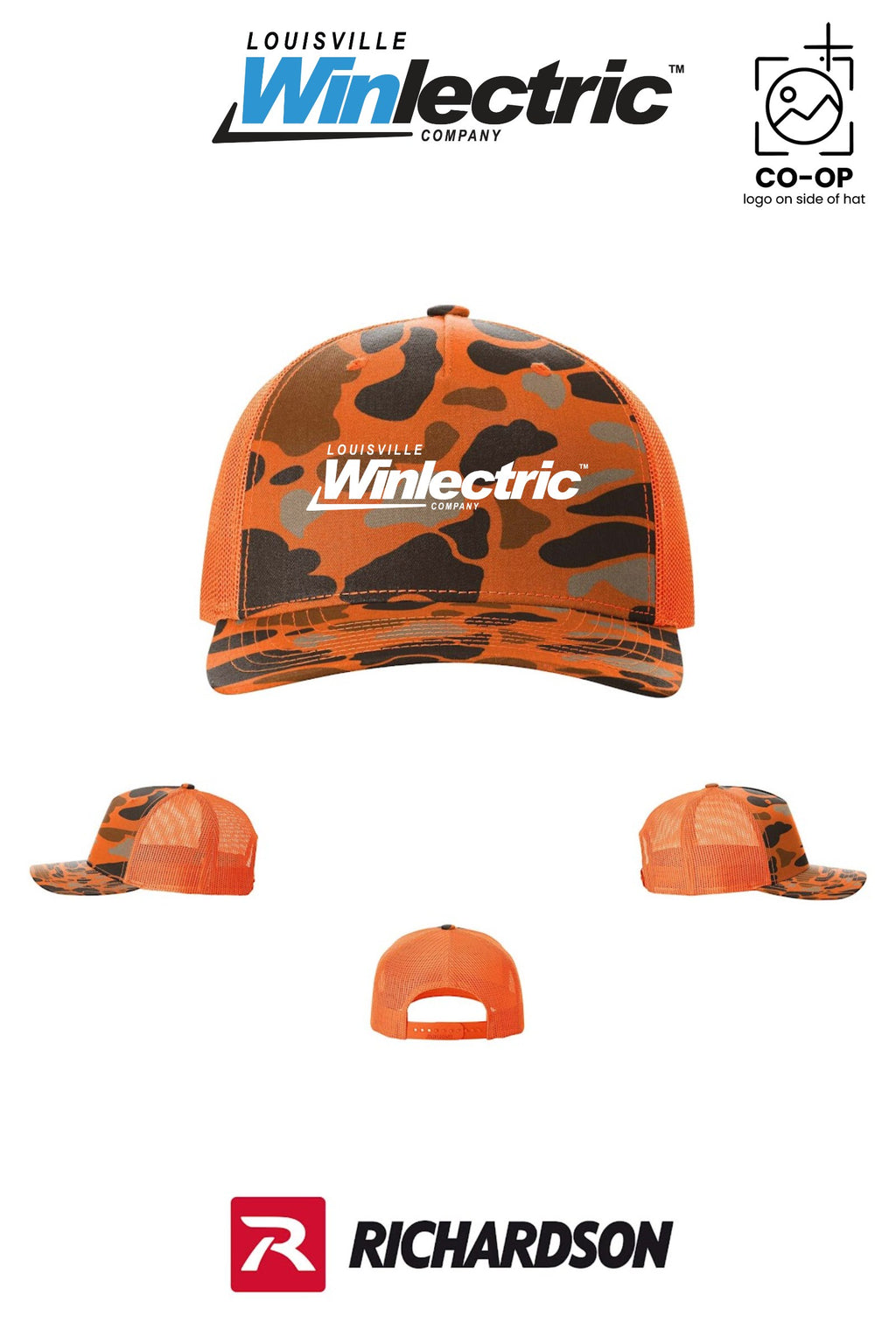 Richardson 112PFP Printed Five-Panel Trucker - Louisville Winlectric