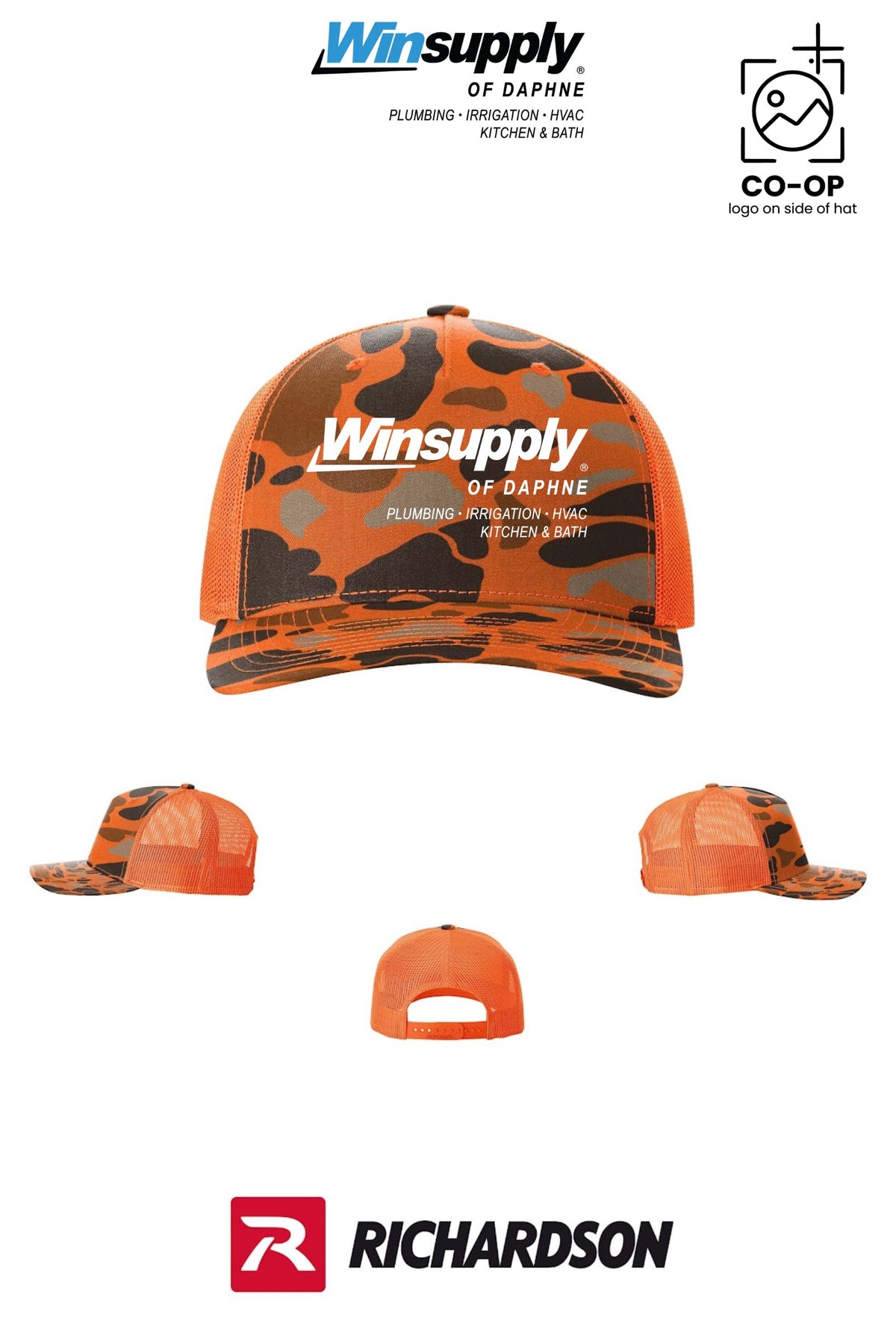 Richardson 112PFP Printed Five-Panel Trucker - Winsupply of Daphne