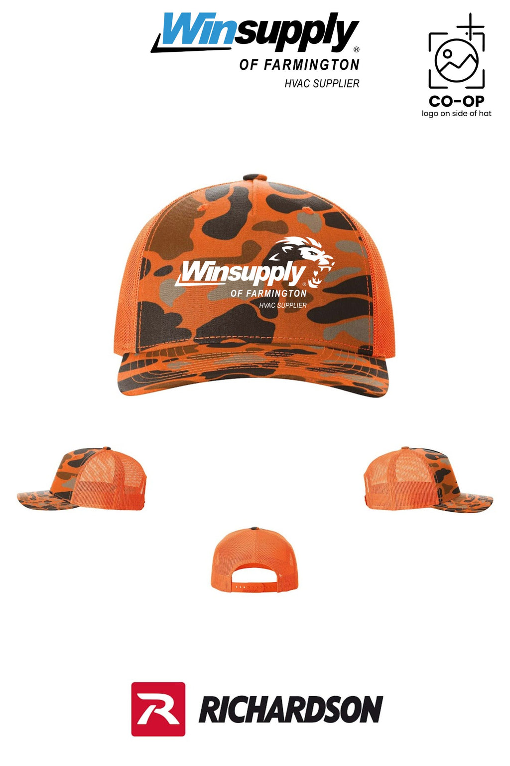 Richardson 112PFP Printed Five-Panel Trucker - Winsupply of Farmington