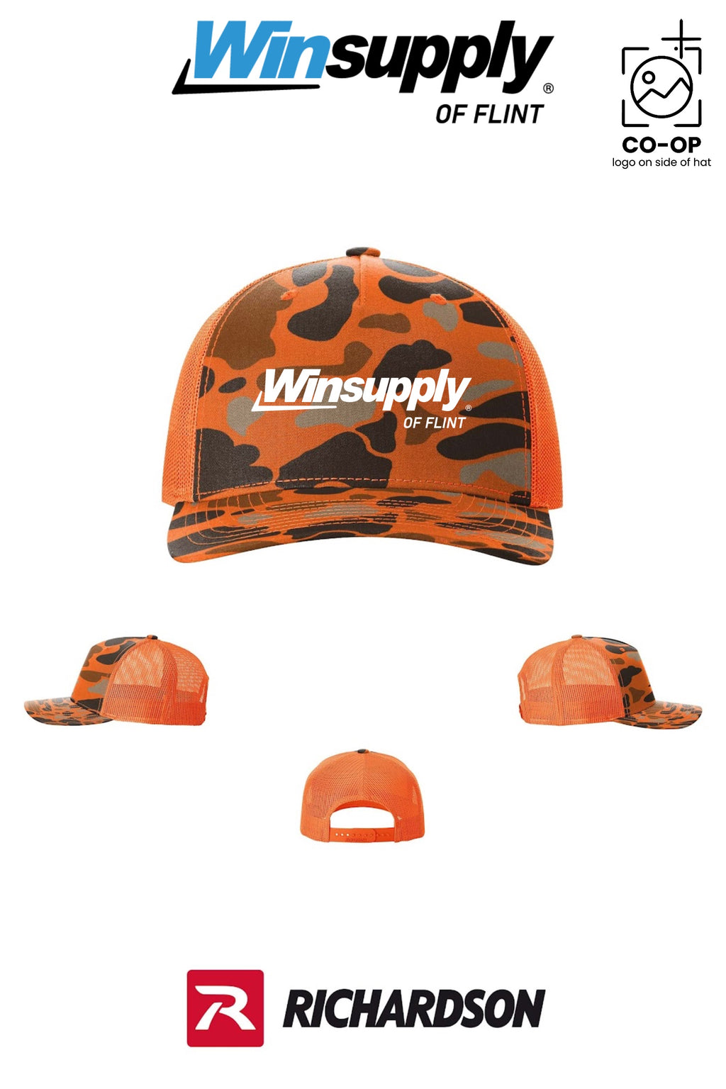 Richardson 112PFP Printed Five-Panel Trucker - Winsupply of Flint