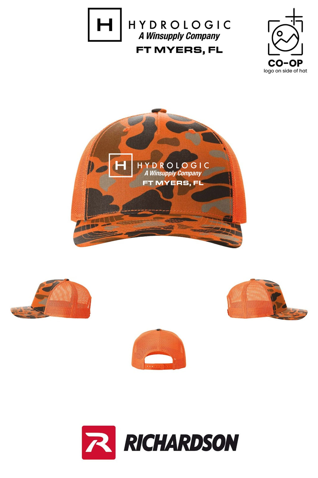 Richardson 112PFP Printed Five-Panel Trucker - Winsupply Ft Myers FL Co.