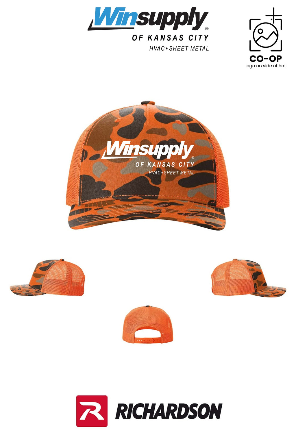 Richardson 112PFP Printed Five-Panel Trucker - Winsupply of Kansas City