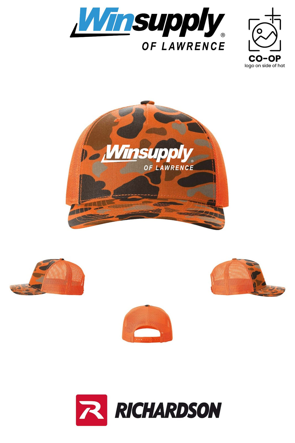 Richardson 112PFP Printed Five-Panel Trucker - Winsupply of Lawrence