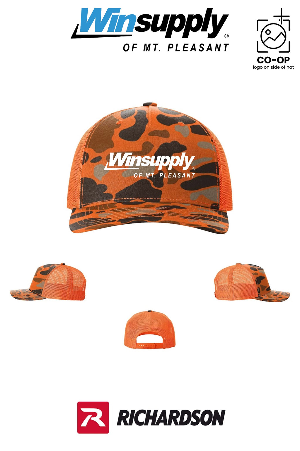Richardson 112PFP Printed Five-Panel Trucker - Winsupply of Mt. Pleasant