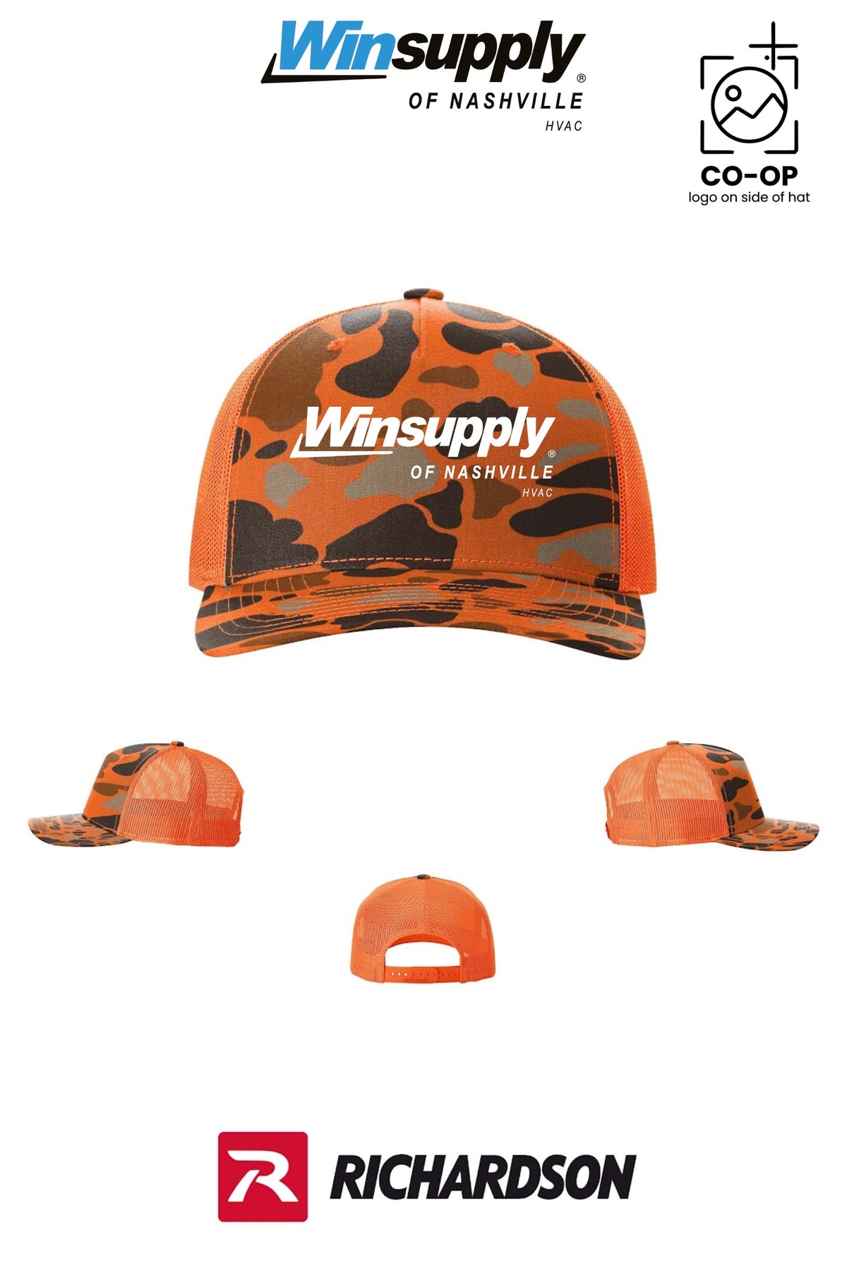 Richardson 112PFP Printed Five-Panel Trucker - Winsupply of Nashville HVAC