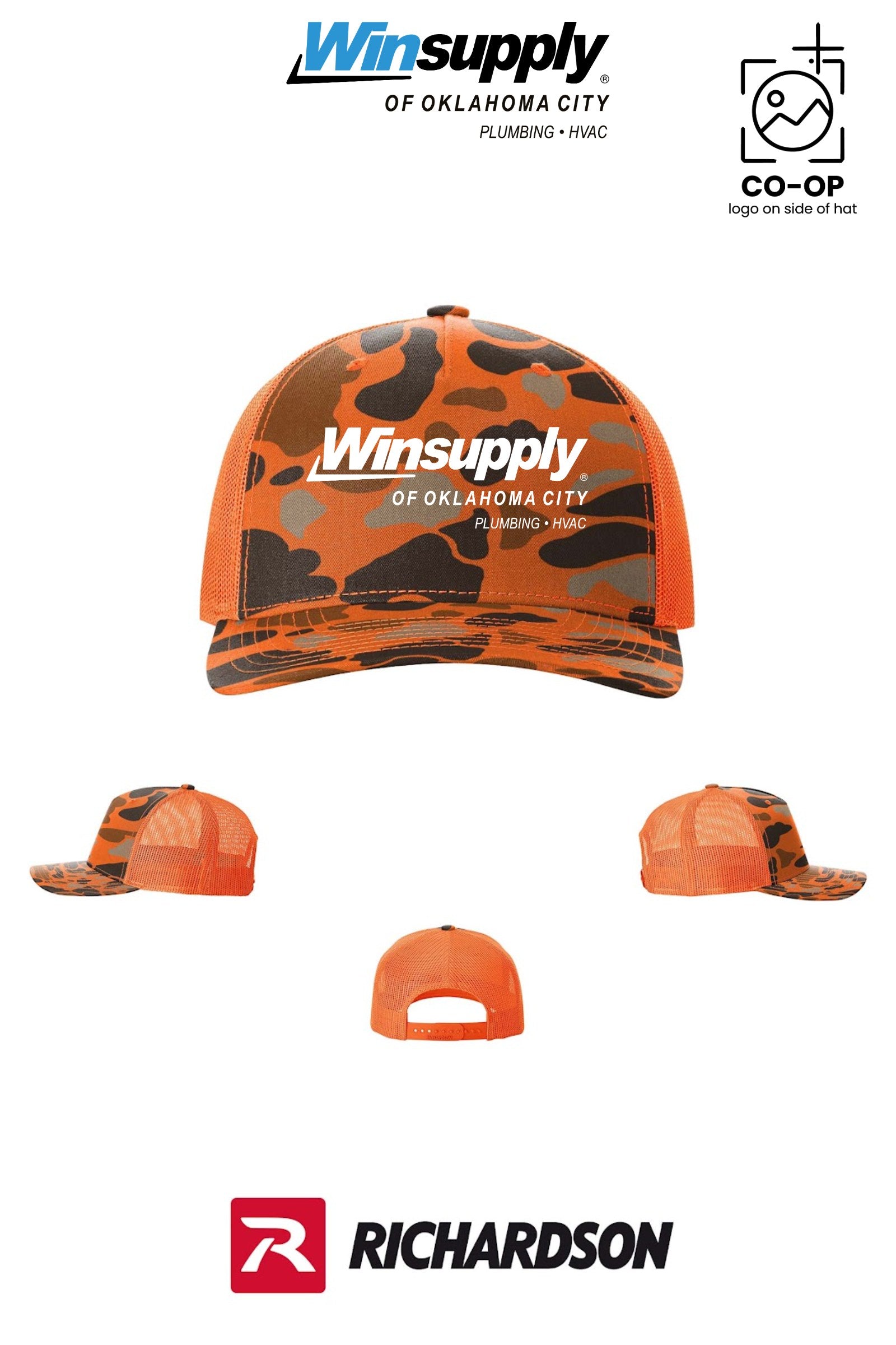 Richardson 112PFP Printed Five-Panel Trucker - Winsupply of Oklahoma City