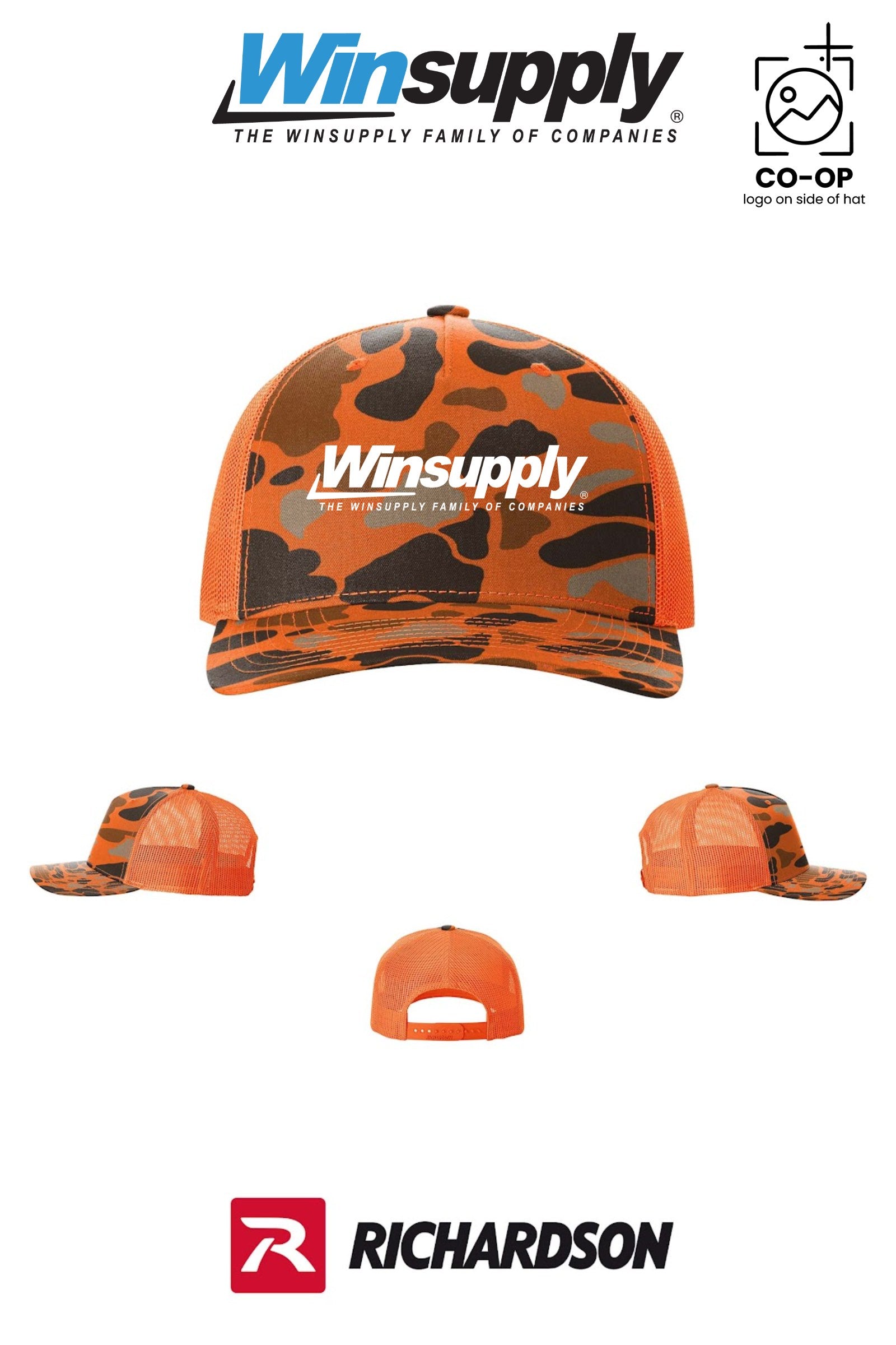 Richardson 112PFP Printed Five-Panel Trucker - Winsupply of West Hartford