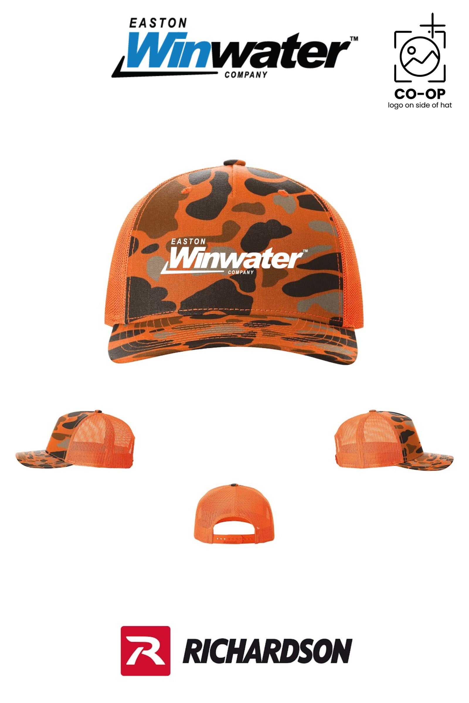 Richardson 112PFP Printed Five-Panel Trucker - Easton Winwater