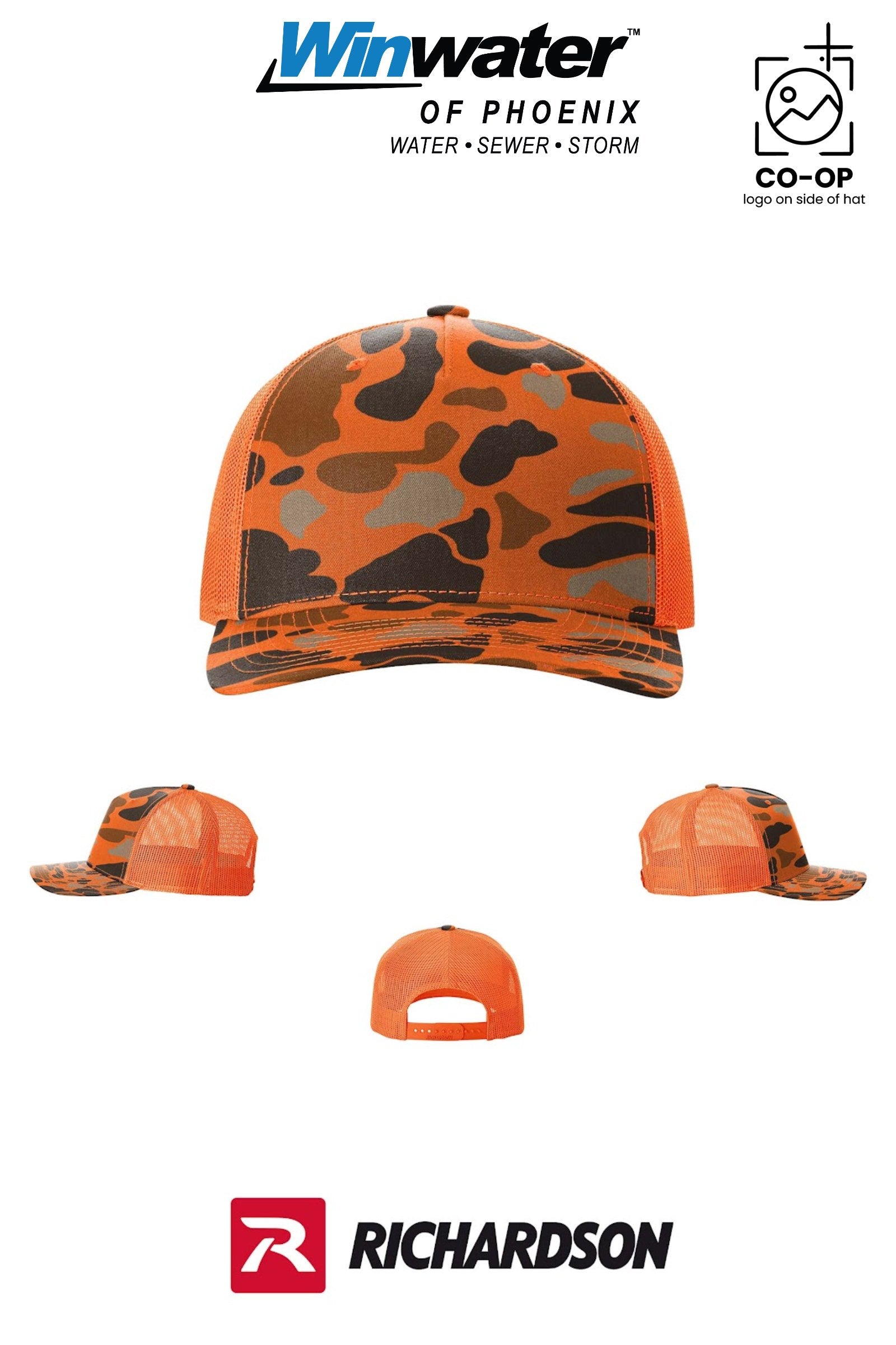 Richardson 112PFP Printed Five-Panel Trucker - Winwater of Phoenix