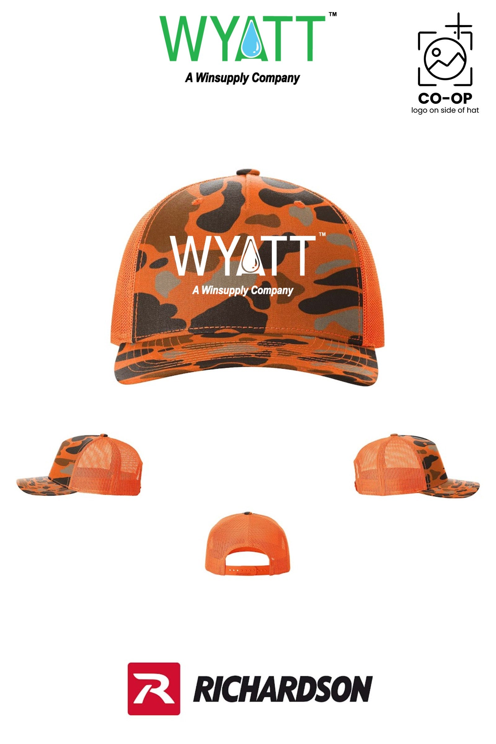 Richardson 112PFP Printed Five-Panel Trucker - Wyatt Irrigation of Santa Rosa