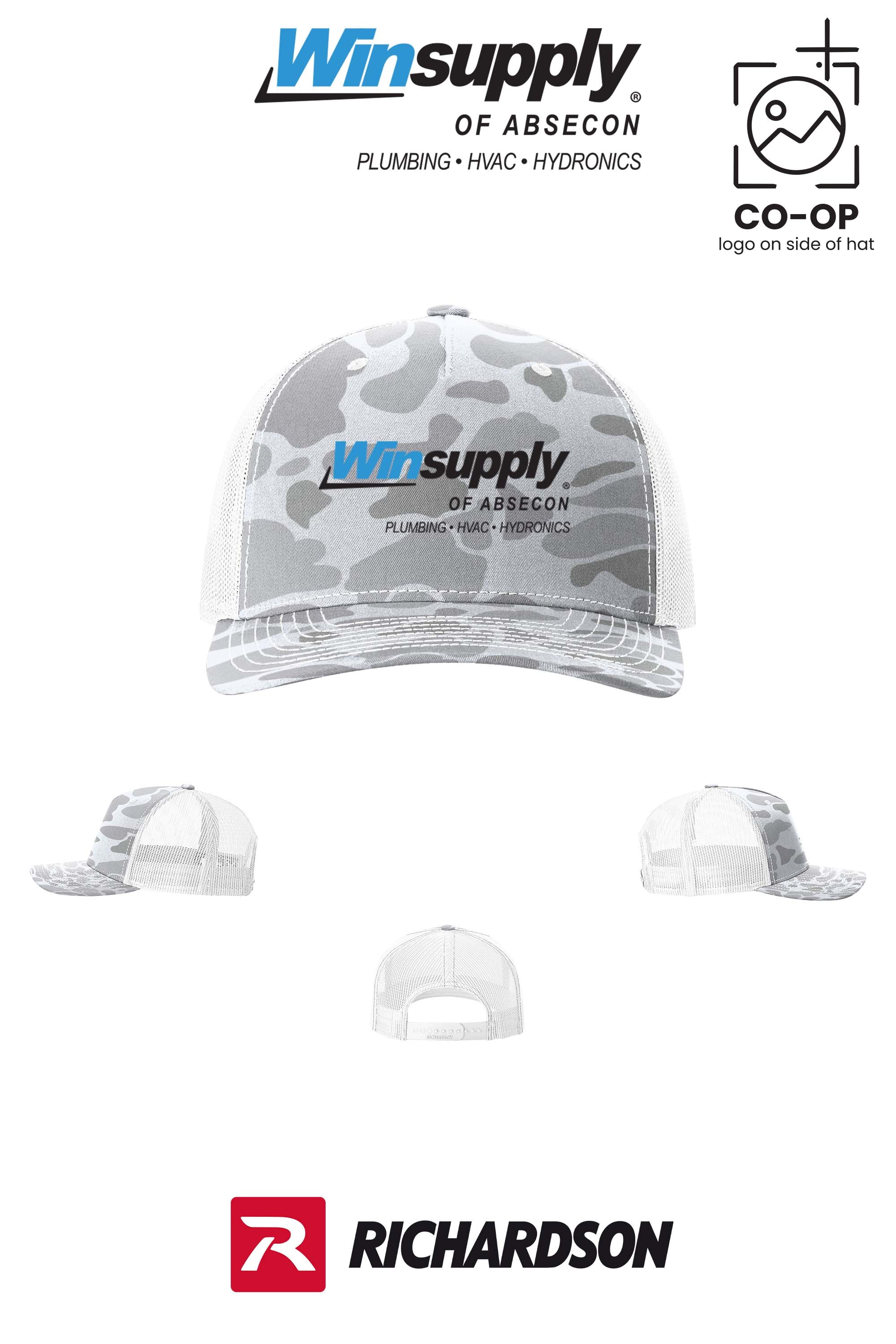 Richardson 112PFP Printed Five-Panel Trucker - Winsupply of Absecon