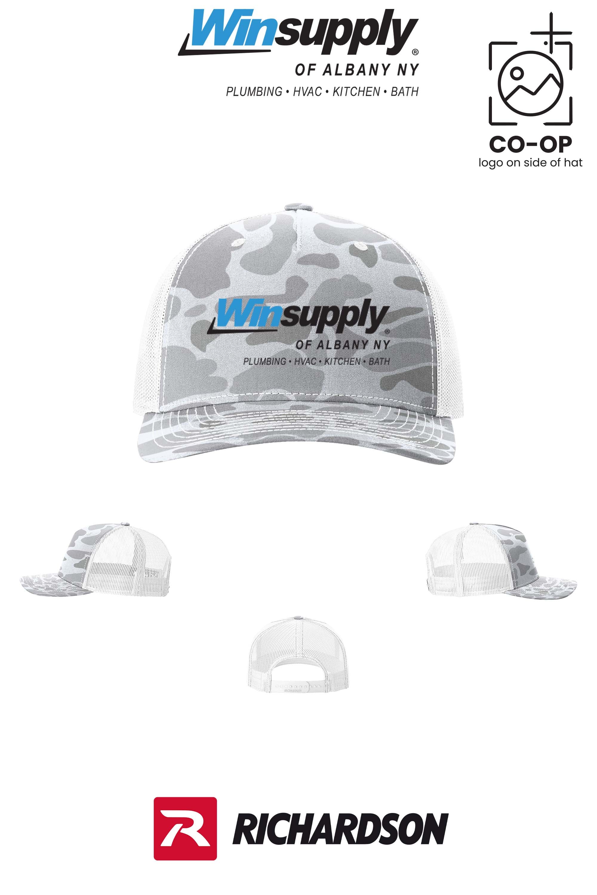 Richardson 112PFP Printed Five-Panel Trucker - Winsupply of Albany NY