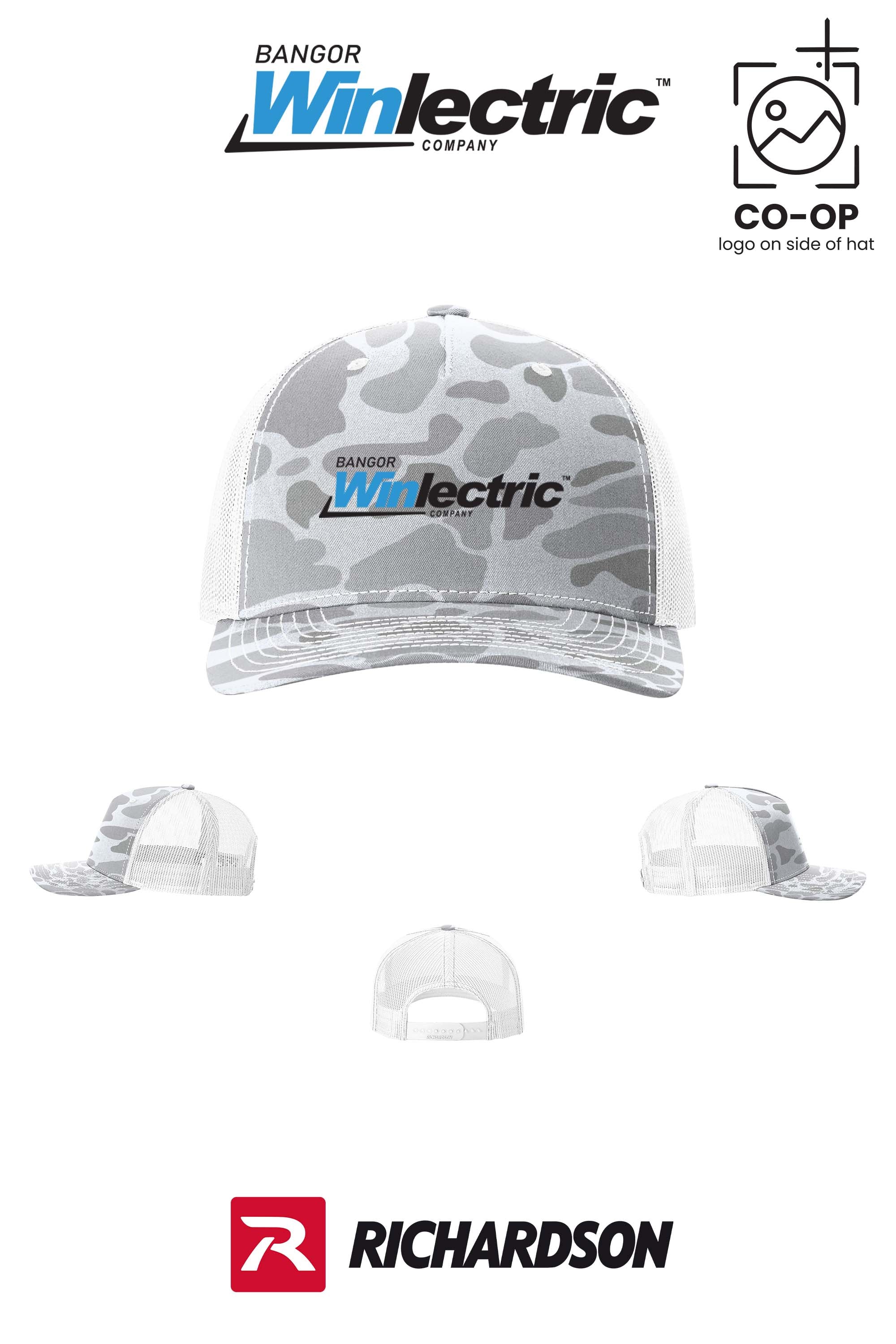 Richardson 112PFP Printed Five-Panel Trucker - Winlectric Bangor