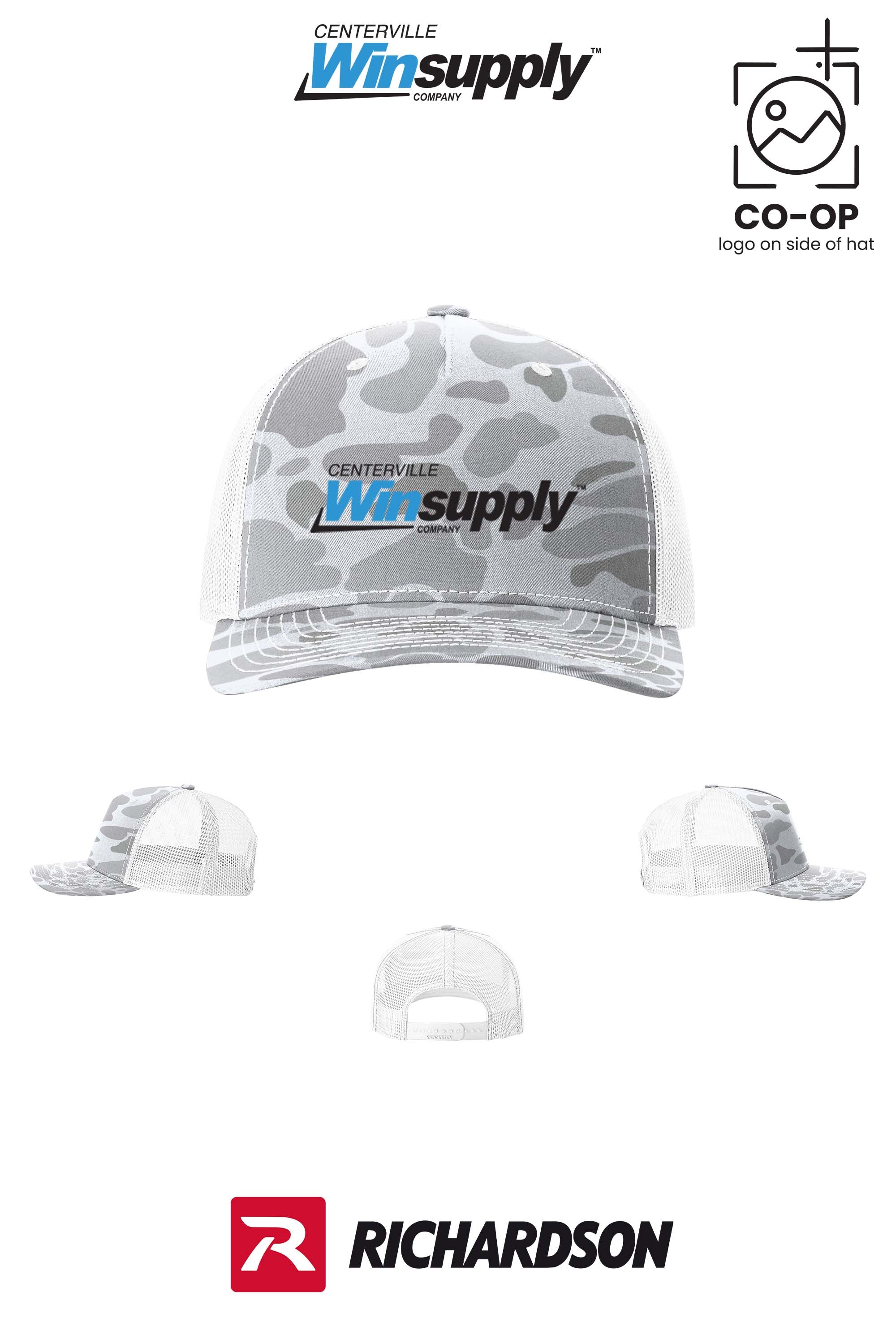 Richardson 112PFP Printed Five-Panel Trucker - Winsupply Centerville OH