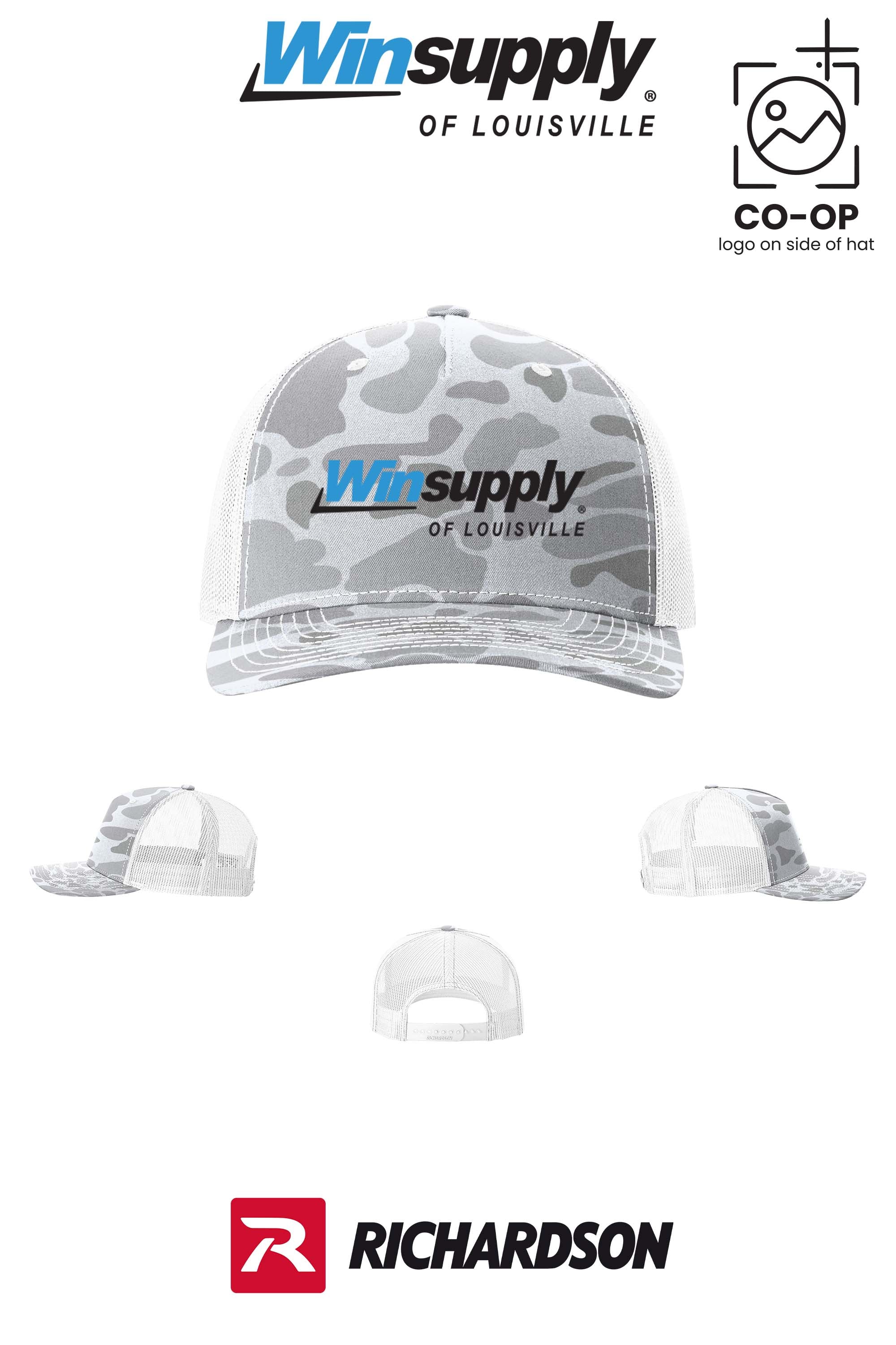 Richardson 112PFP Printed Five-Panel Trucker - Winsupply of Louisville KY