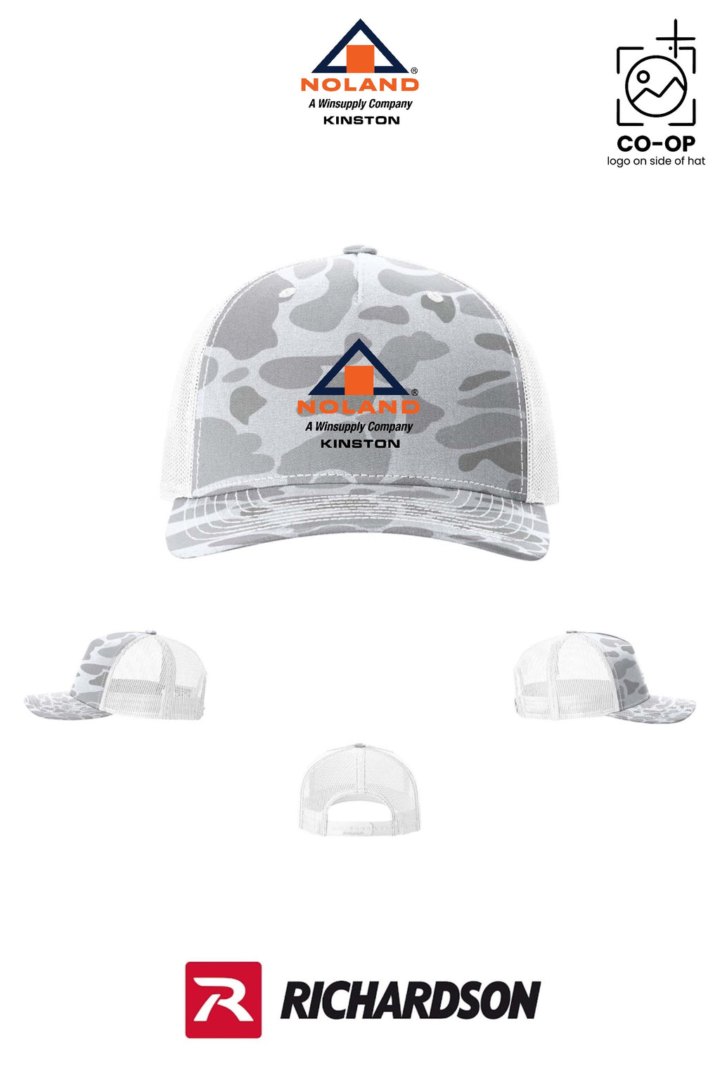 Richardson 112PFP Printed Five-Panel Trucker - Kinston Noland
