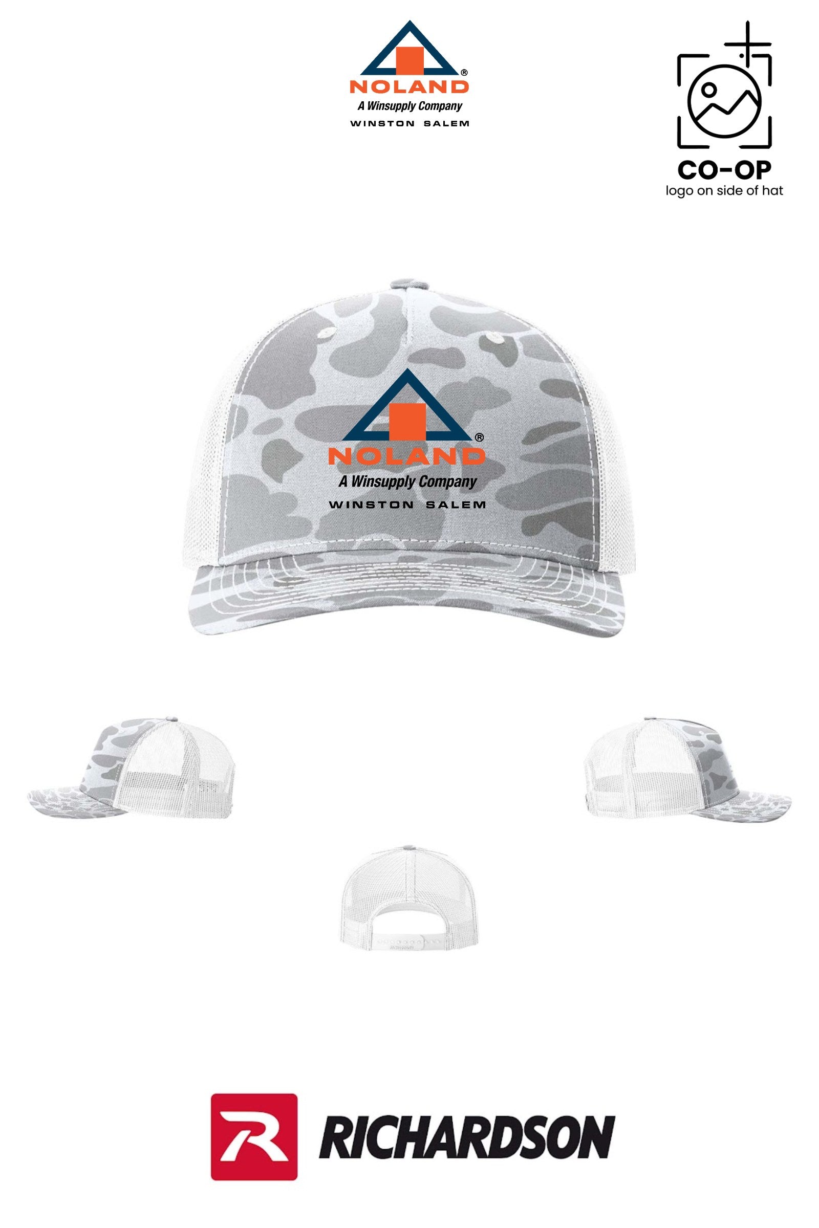 Richardson 112PFP Printed Five-Panel Trucker - Winston Salem Noland