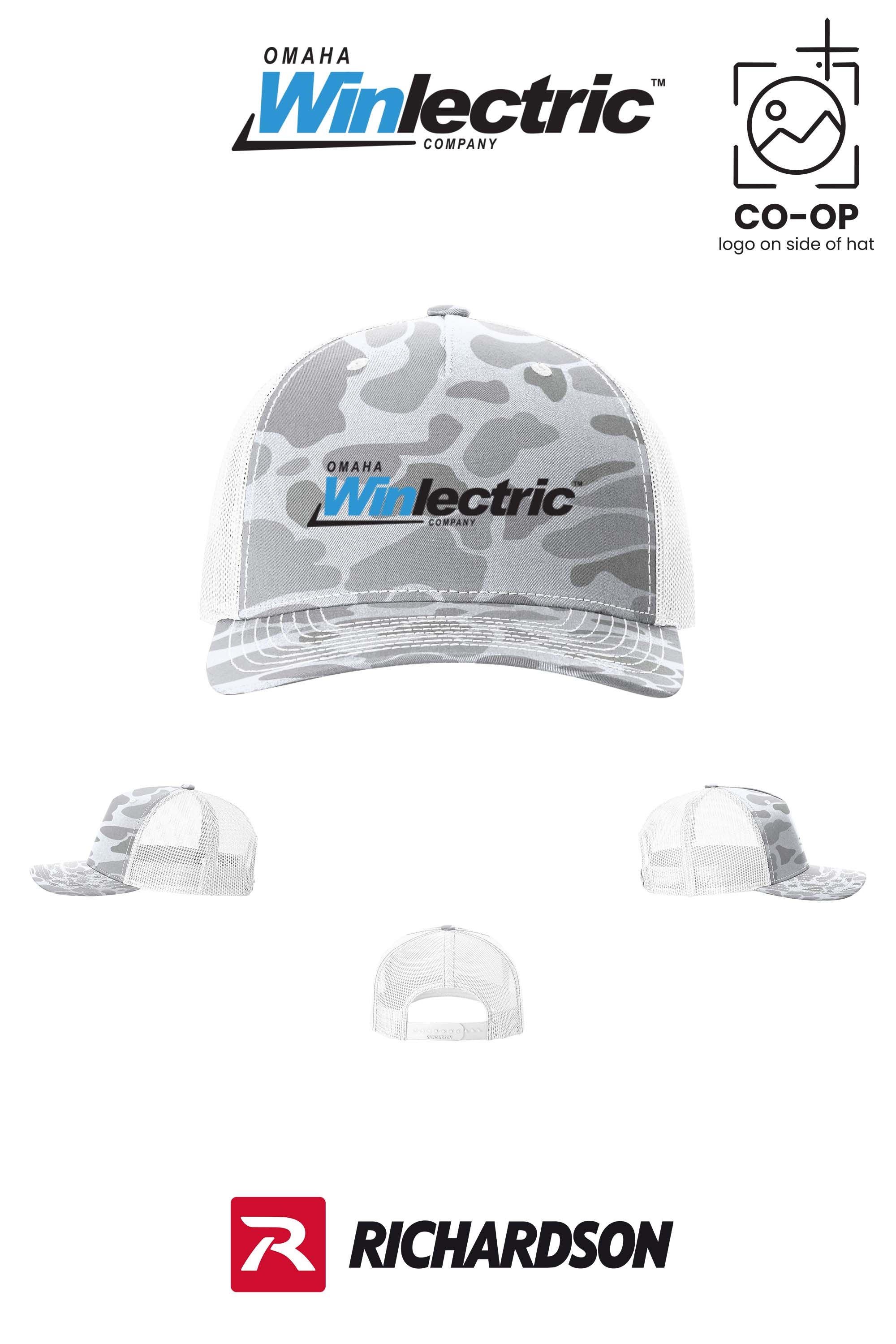 Richardson 112PFP Printed Five-Panel Trucker - Omaha Winlectric