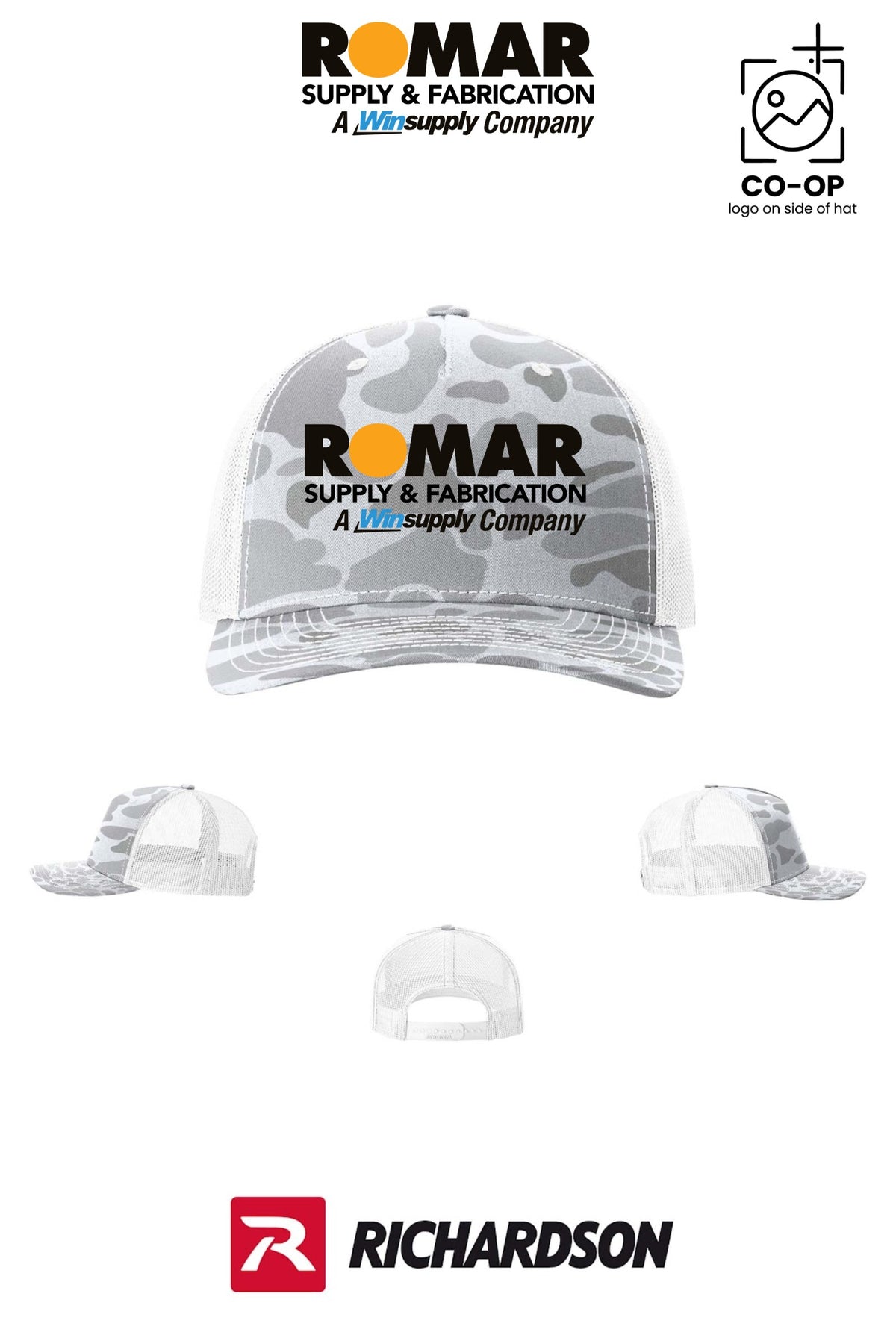 Richardson 112PFP Printed Five-Panel Trucker - Romar Supply San Antonio