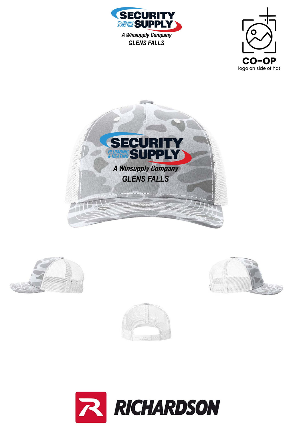 Richardson 112PFP Printed Five-Panel Trucker - SPHS Glens Falls