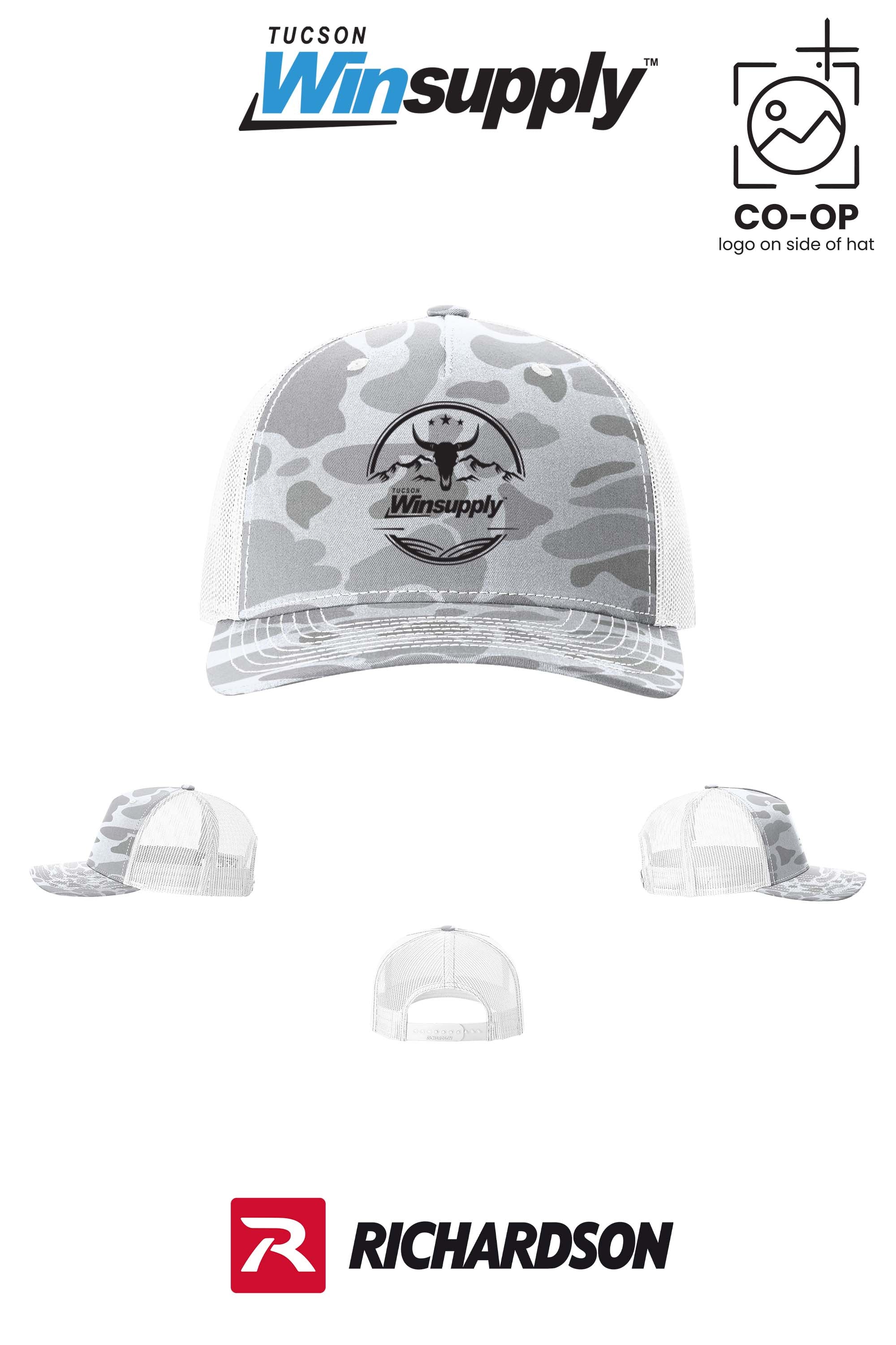 Richardson 112PFP Printed Five-Panel Trucker - Winsupply Tucson AZ