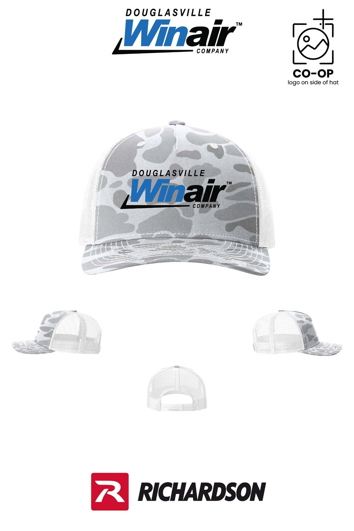 Richardson 112PFP Printed Five-Panel Trucker - Douglasville Winair