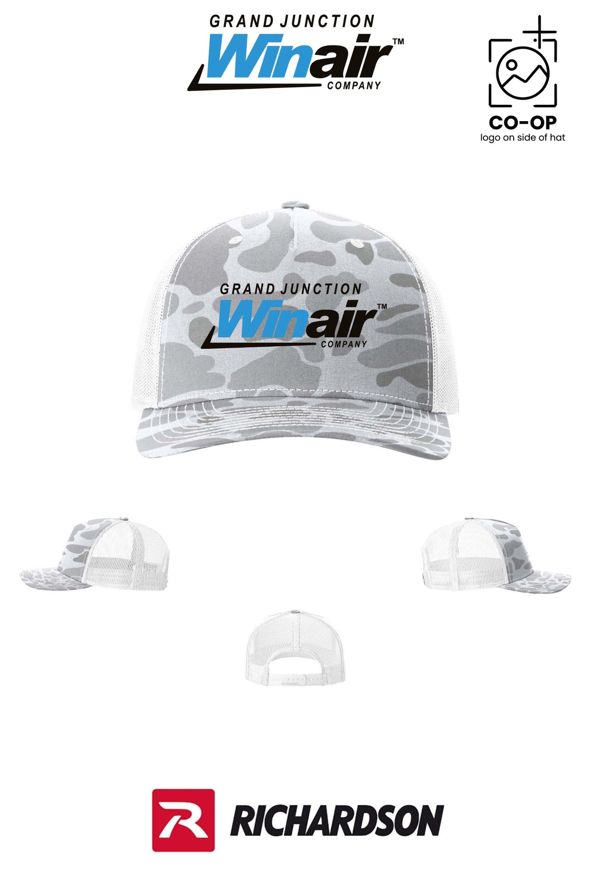 Richardson 112PFP Printed Five-Panel Trucker - Grand Junction Winair