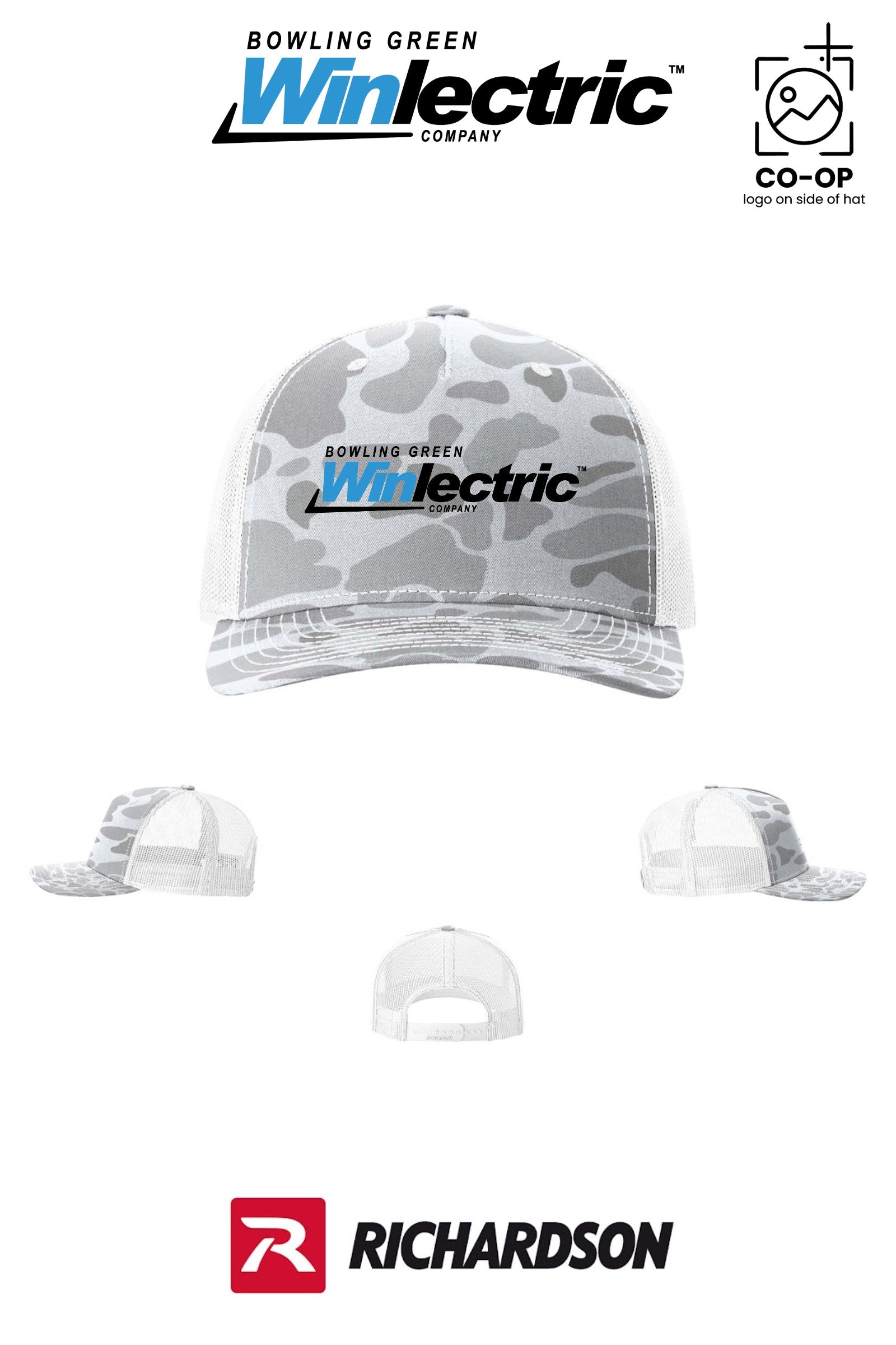 Richardson 112PFP Printed Five-Panel Trucker - Bowling Green Winlectric