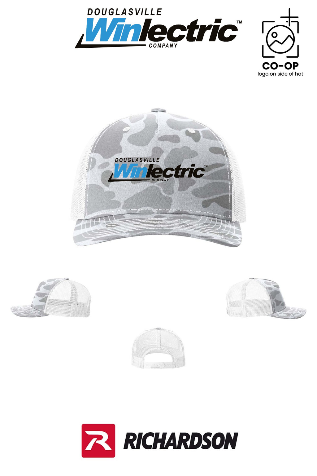 Richardson 112PFP Printed Five-Panel Trucker - Douglasville Winlectric