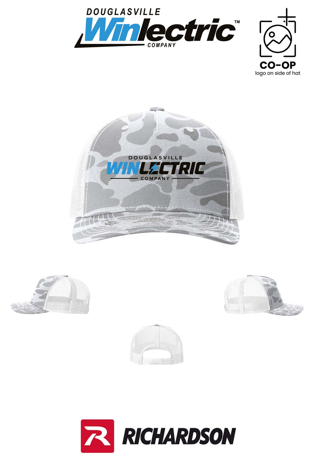 Richardson 112PFP Printed Five-Panel Trucker - Douglasville Winlectric