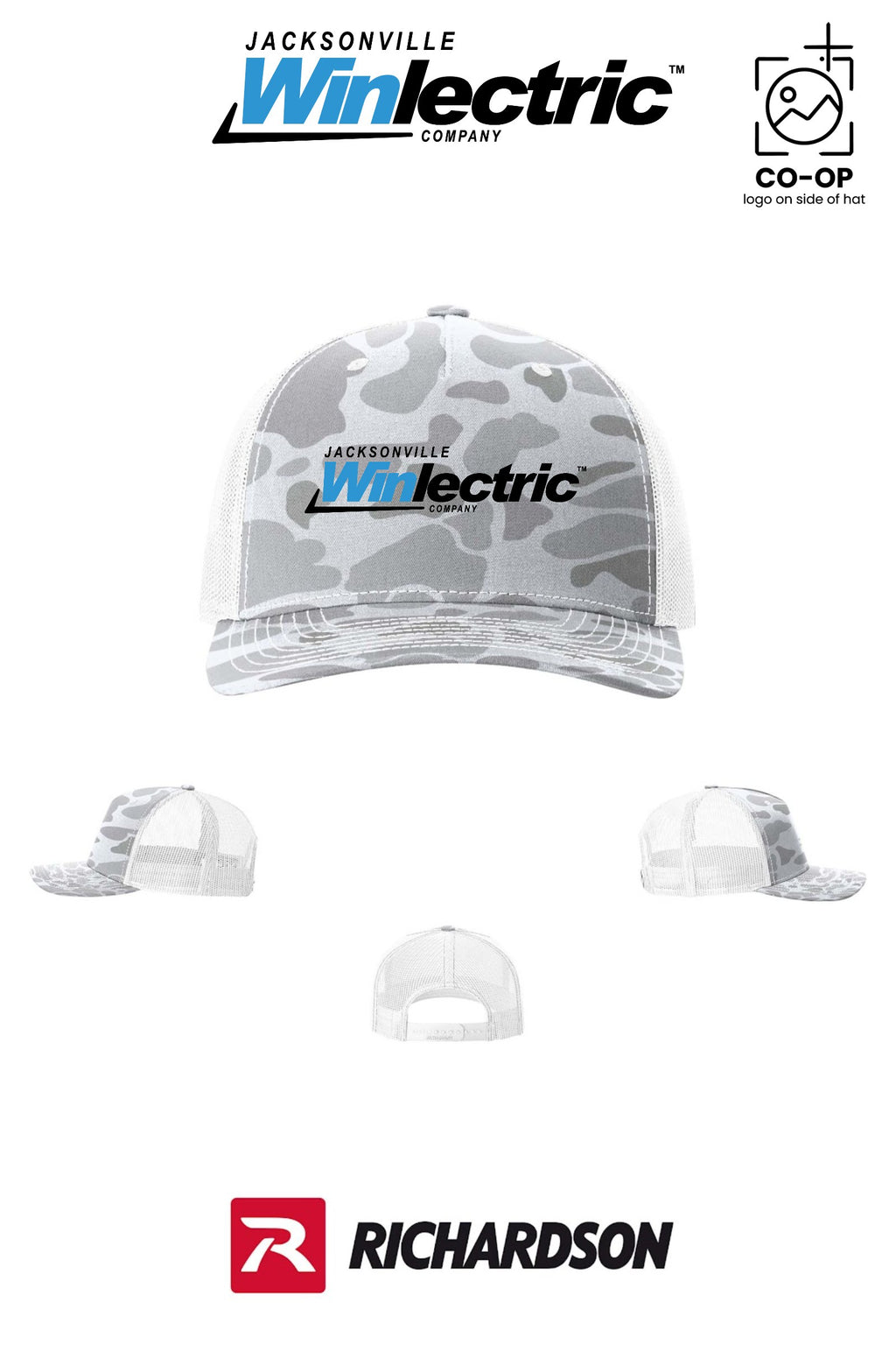 Richardson 112PFP Printed Five-Panel Trucker - Jacksonville Winlectric
