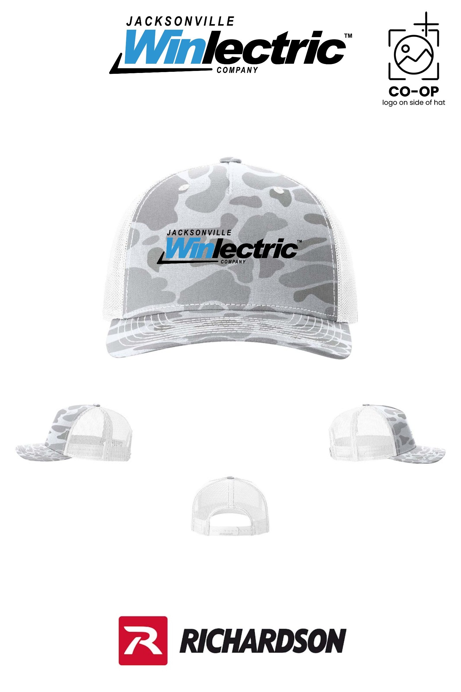 Richardson 112PFP Printed Five-Panel Trucker - Jacksonville Winlectric