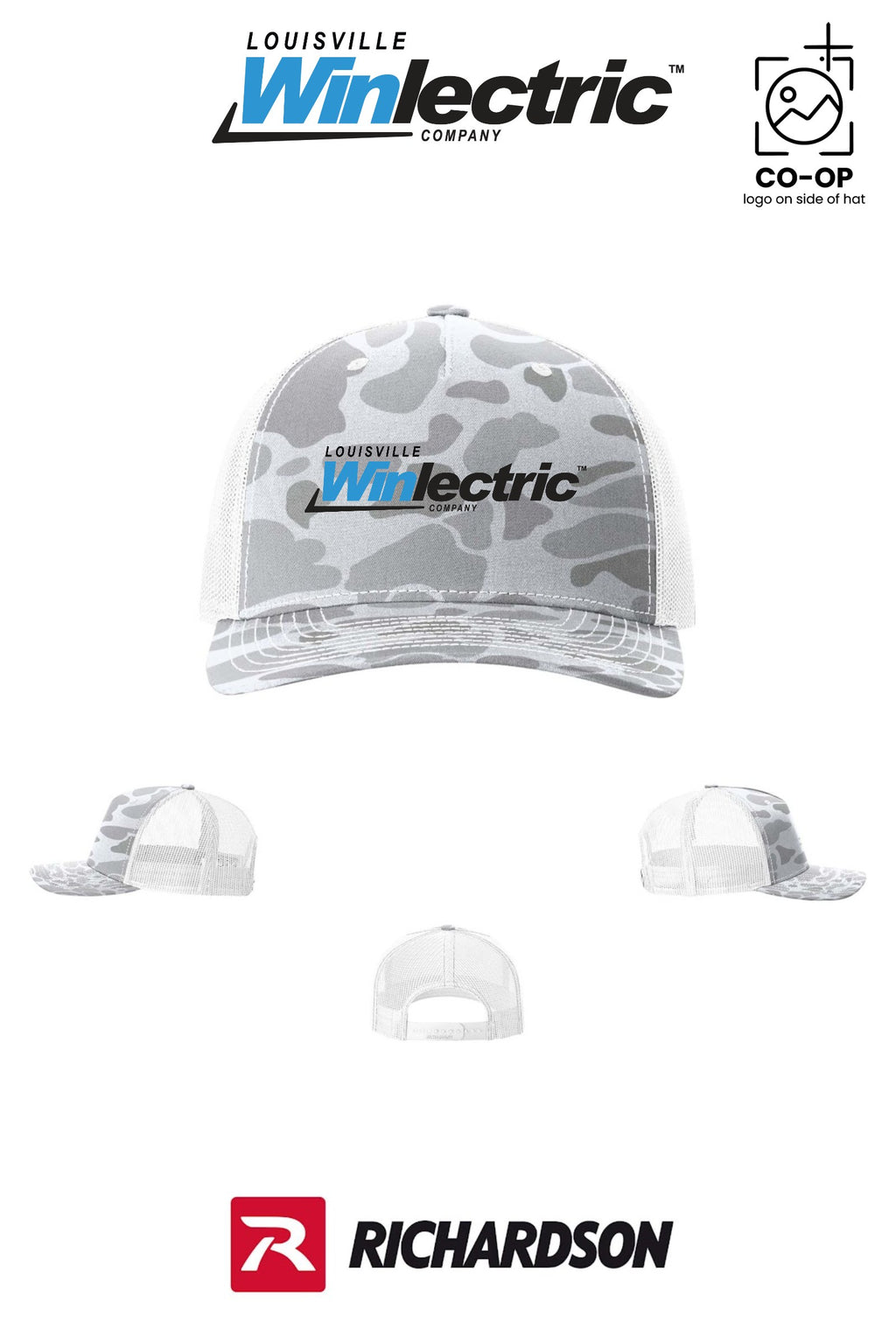 Richardson 112PFP Printed Five-Panel Trucker - Louisville Winlectric