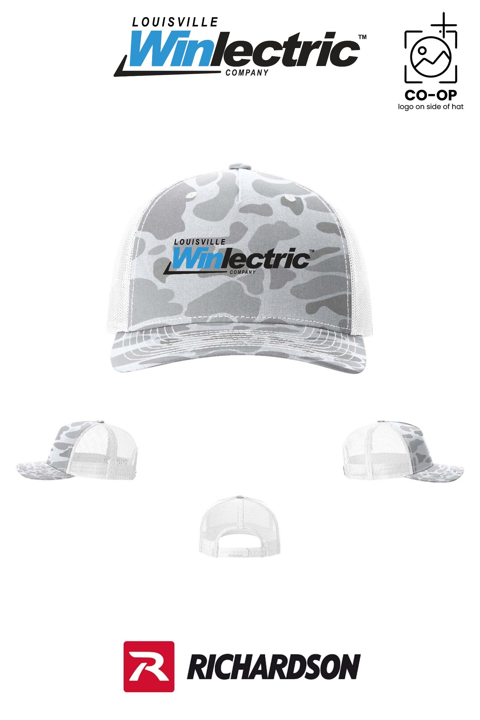 Richardson 112PFP Printed Five-Panel Trucker - Louisville Winlectric