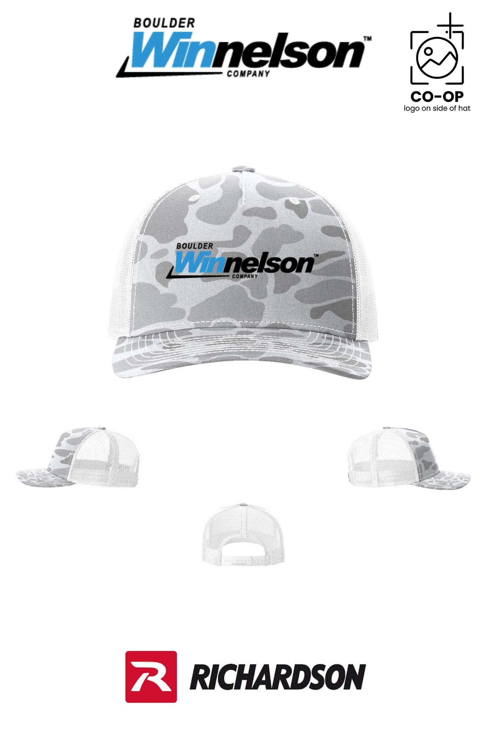 Richardson 112PFP Printed Five-Panel Trucker - Boulder Winnelson