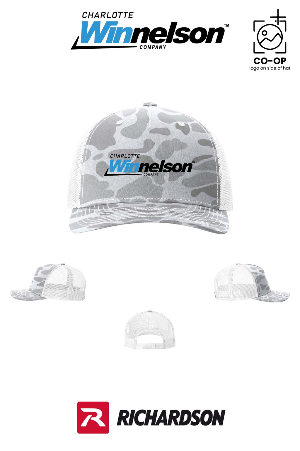 Richardson 112PFP Printed Five-Panel Trucker - Charlotte Winnelson