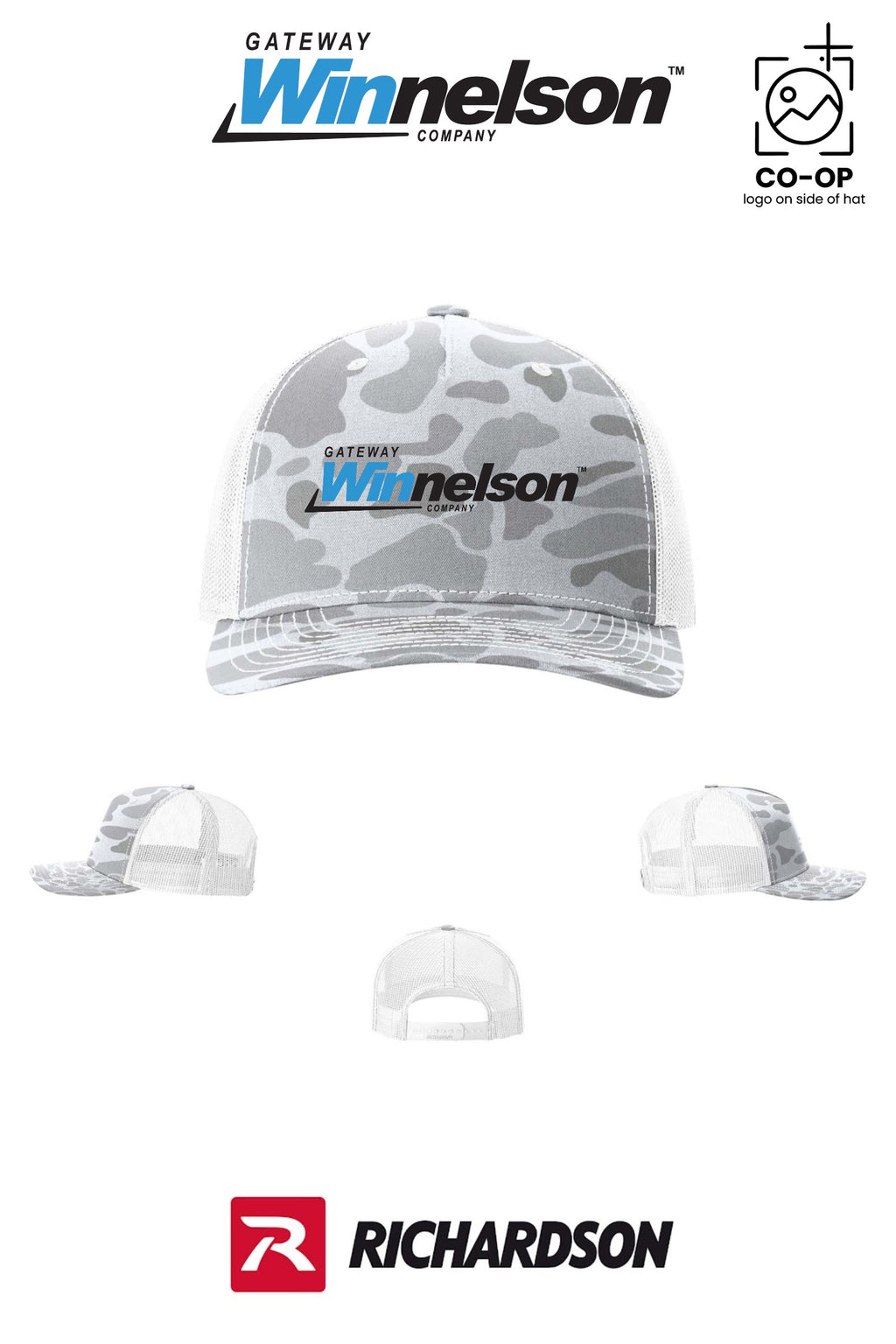 Richardson 112PFP Printed Five-Panel Trucker - Gateway Winnelson