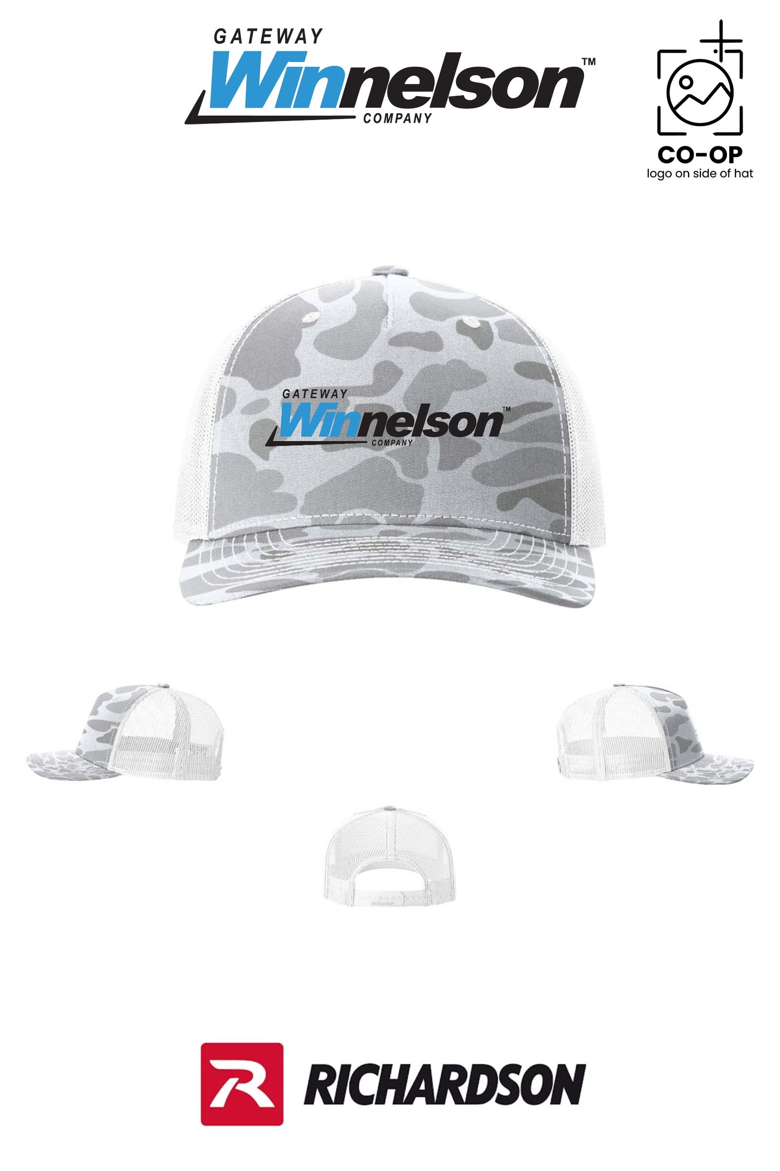 Richardson 112PFP Printed Five-Panel Trucker - Gateway Winnelson