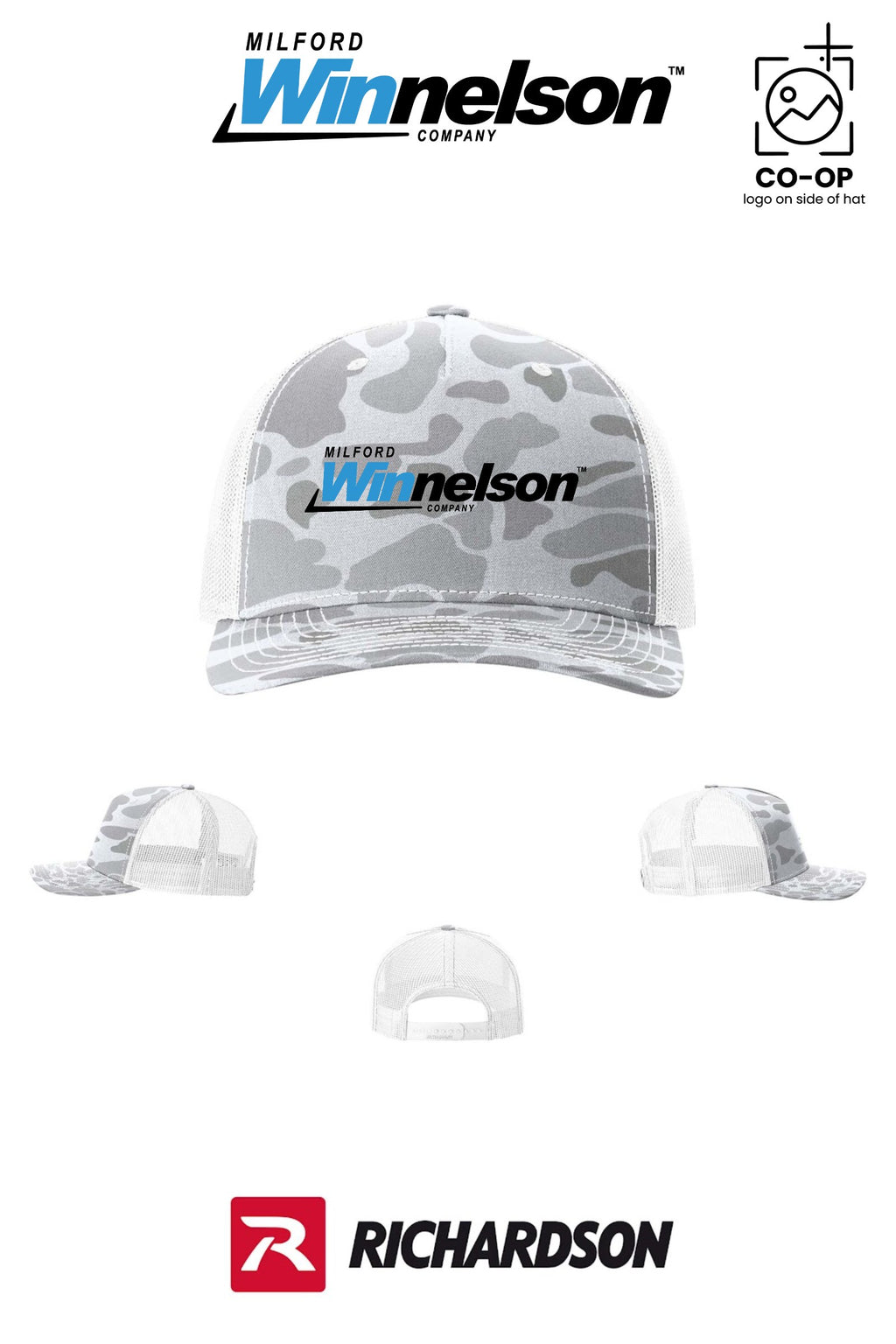 Richardson 112PFP Printed Five-Panel Trucker - Milford Winnelson