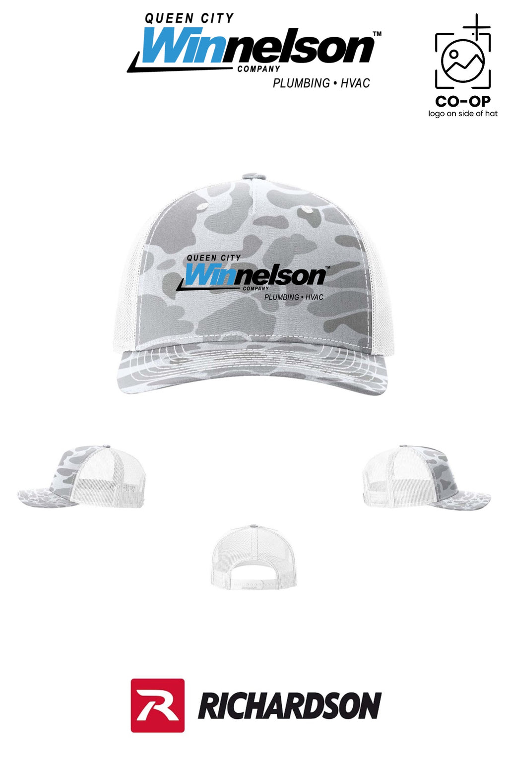 Richardson 112PFP Printed Five-Panel Trucker - Queen City Winnelson
