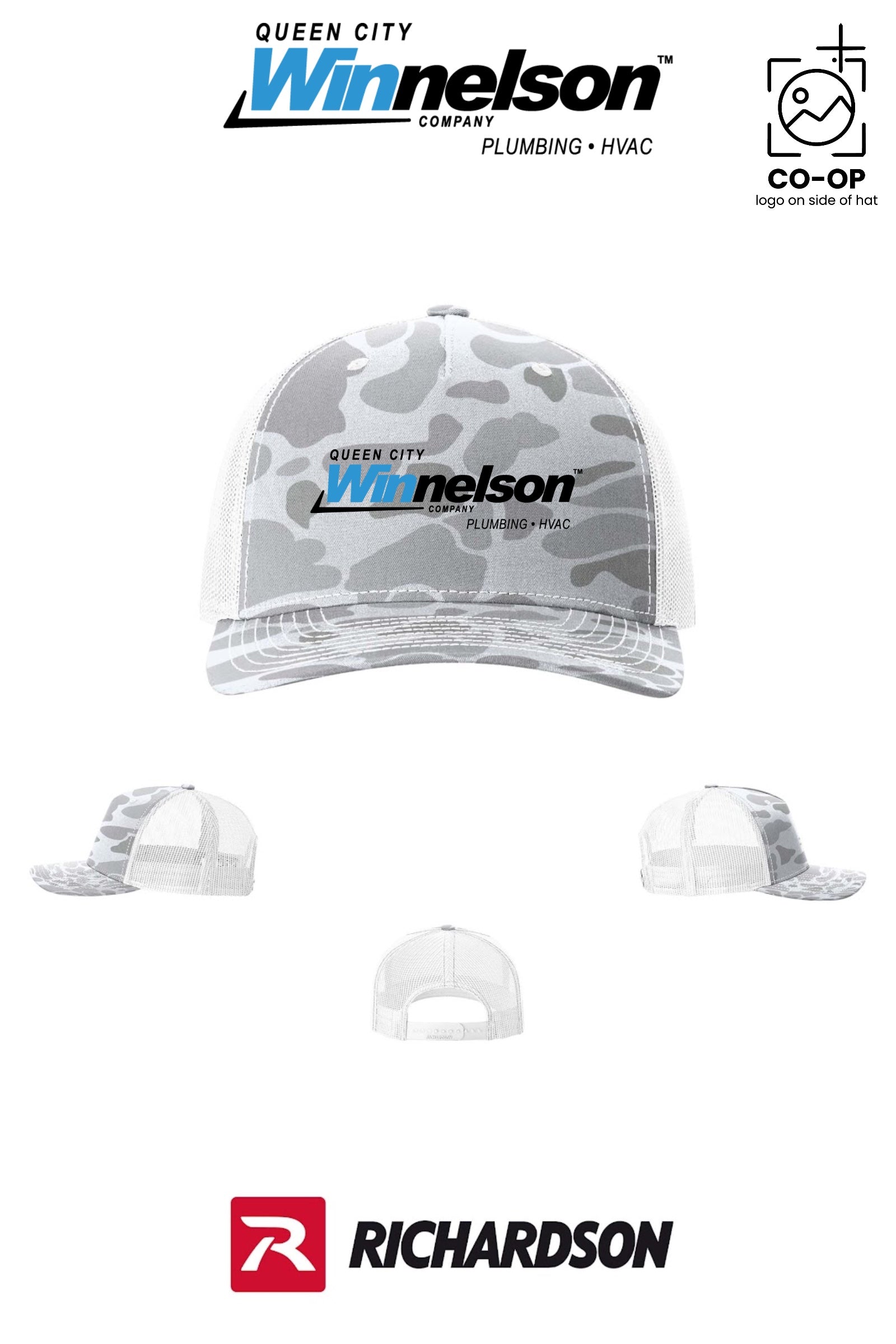 Richardson 112PFP Printed Five-Panel Trucker - Queen City Winnelson