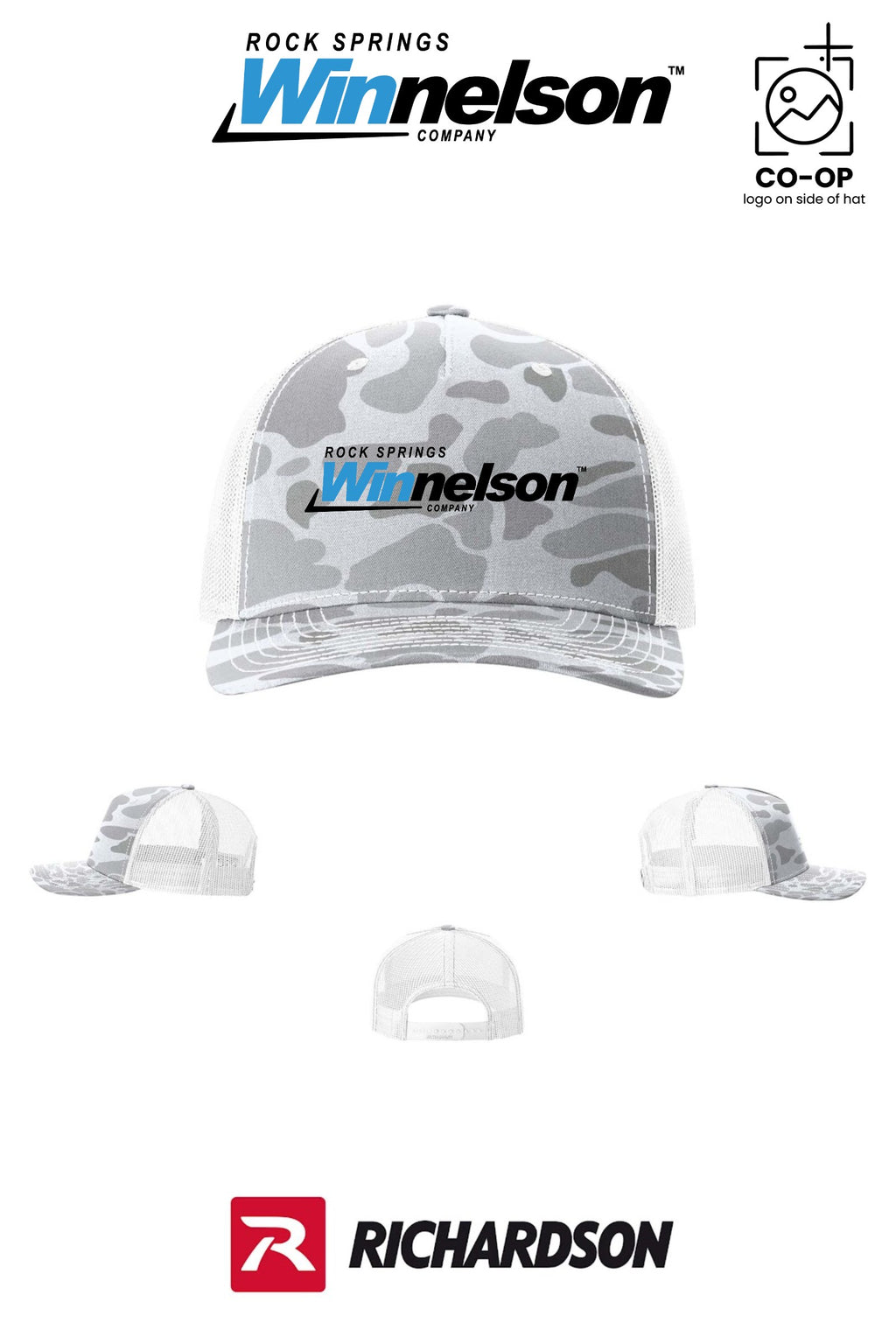 Richardson 112PFP Printed Five-Panel Trucker - Rock Springs Winnelson