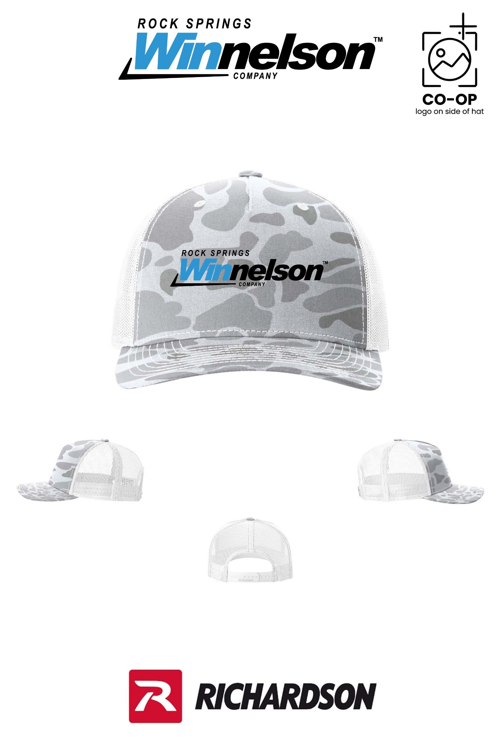 Richardson 112PFP Printed Five-Panel Trucker - Rock Springs Winnelson