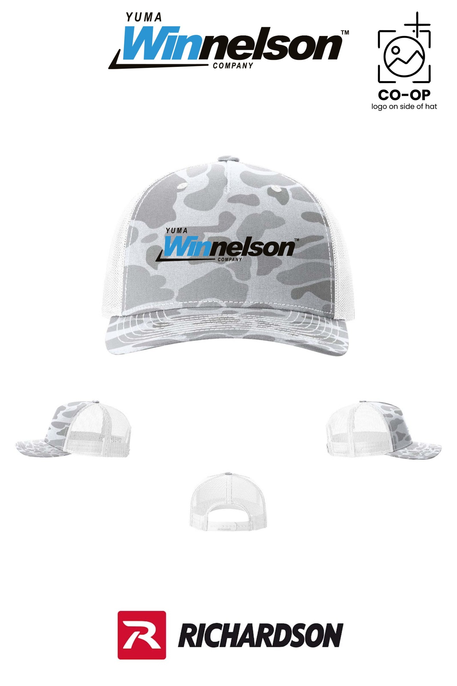 Richardson 112PFP Printed Five-Panel Trucker - Yuma Winnelson
