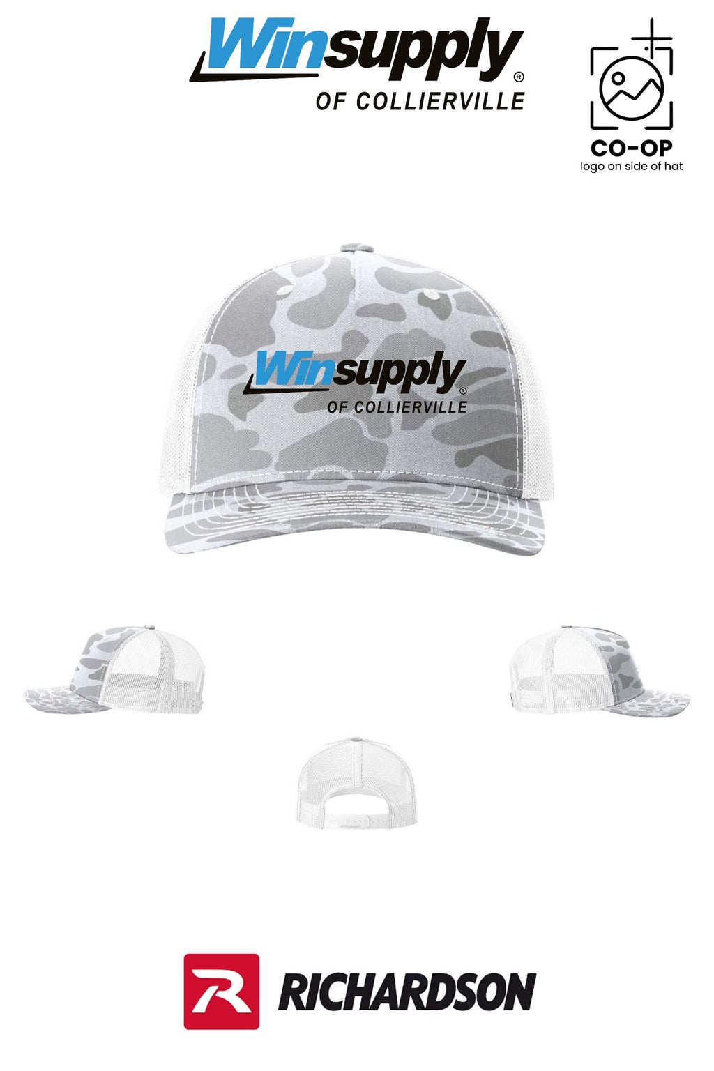 Richardson 112PFP Printed Five-Panel Trucker - Winsupply of Collierville